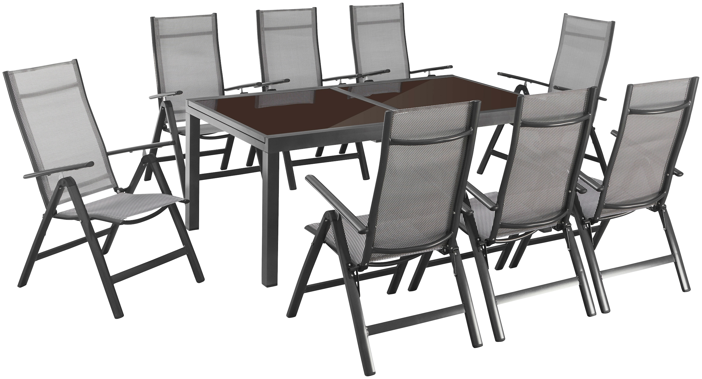 inkl. MERXX 240 8 »Amalfi«, Stühlen | Garten-Essgruppe und Tisch (180 BAUR - cm) ausziehbarem
