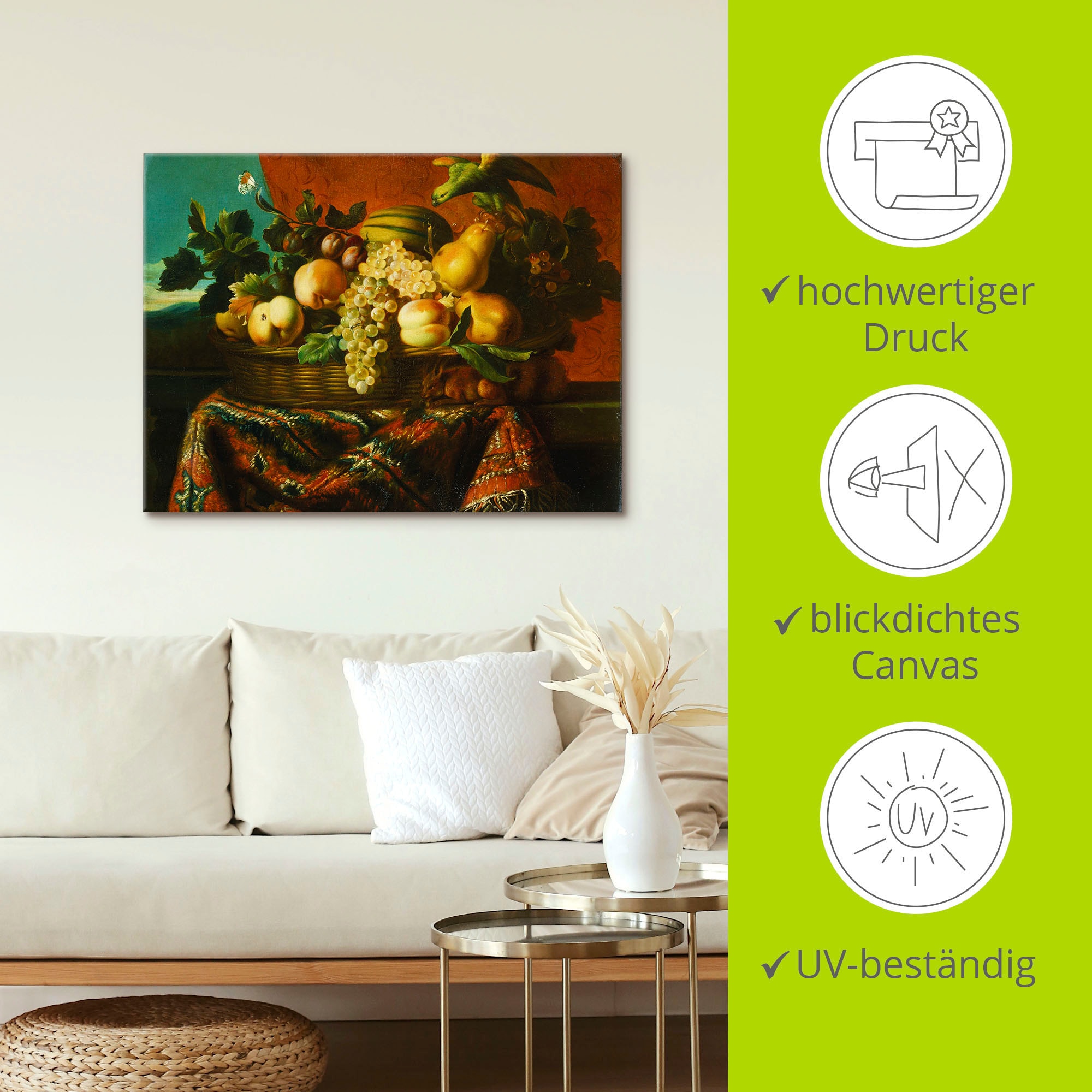 Artland Wandbild »Stillleben«, Arrangements, (1 St.), als Leinwandbild, Poster in verschied. Größen
