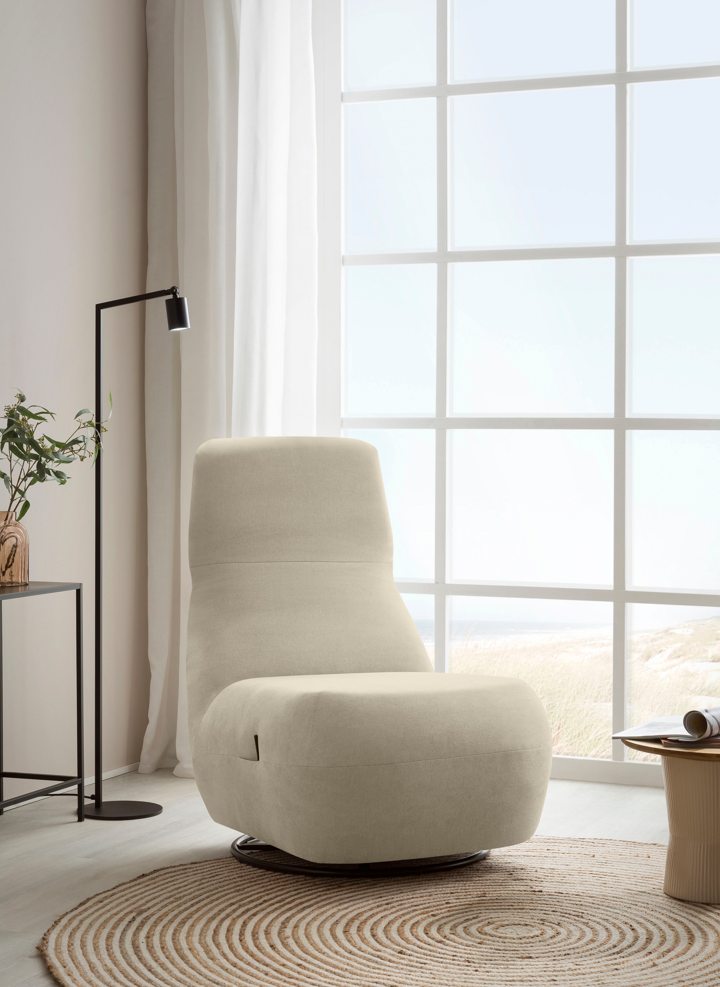 Home affaire Relaxsessel "Emberson Sessel, Rückenlehne hochklappbar, Drehse günstig online kaufen