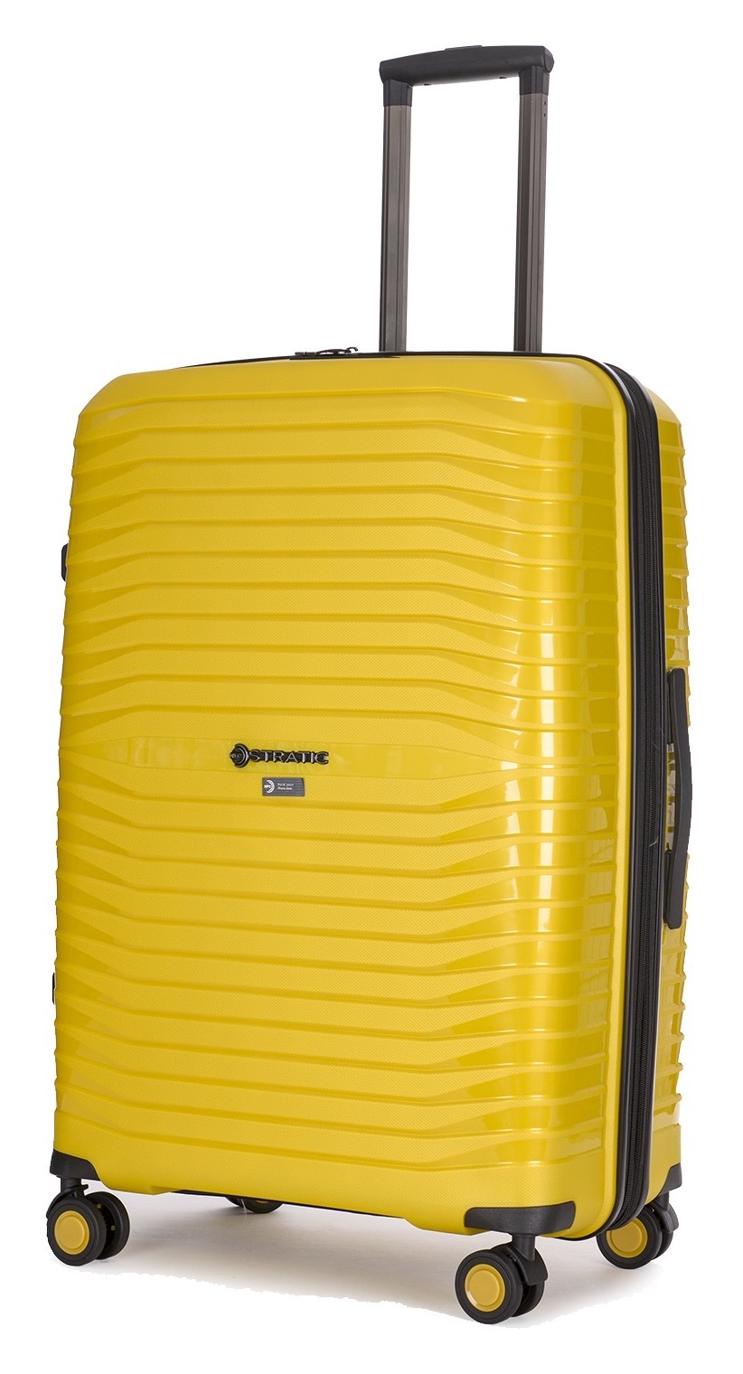 Stratic Trolley »BRIGHT+ Koffer L«, (1 St.), 4 Rollen, Hartschalenkoffer Trolley TSA-Zahlenschloss STRATIC CONNECT NFC-Chip