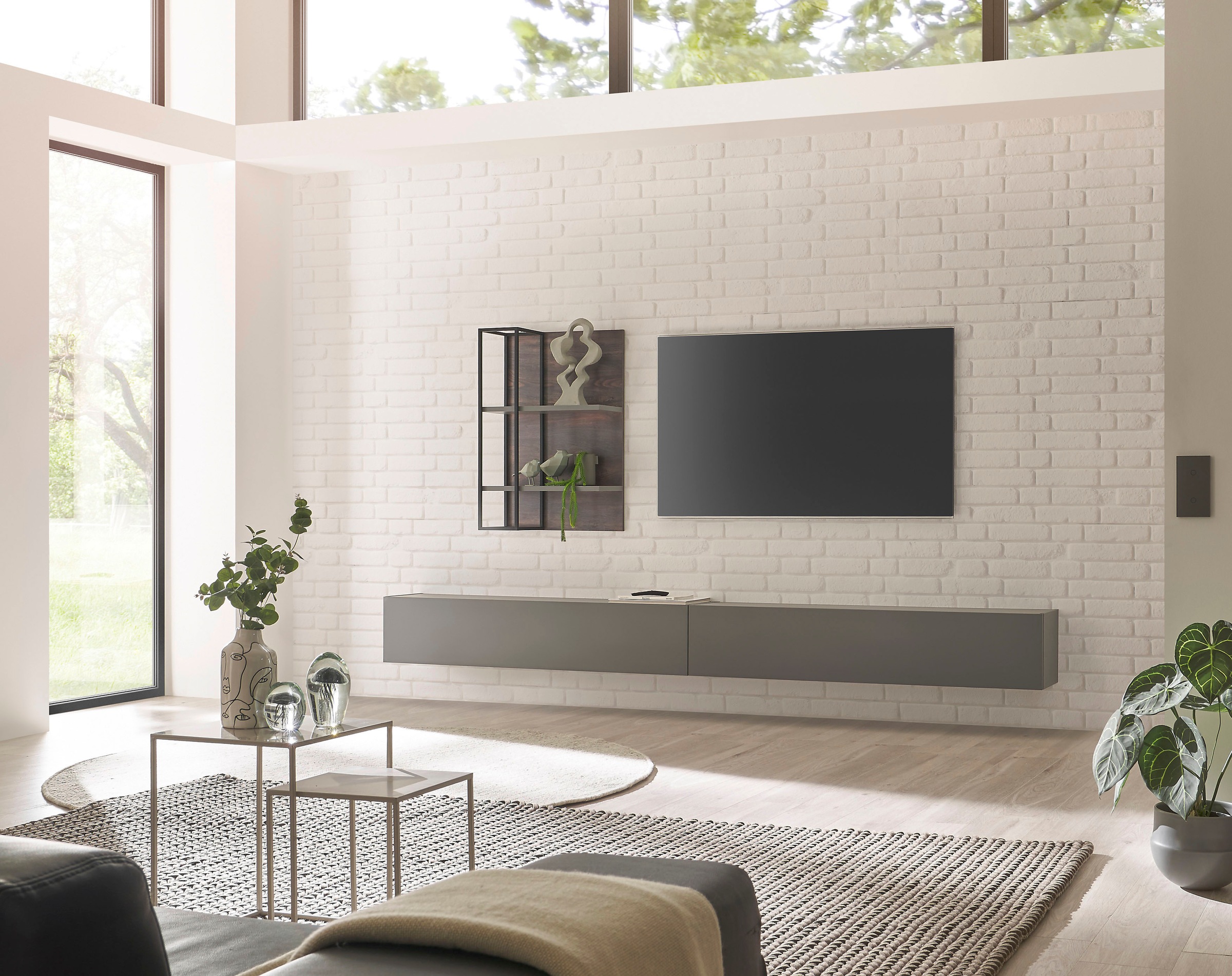 INOSIGN Wohnwand »LARGO«, (Set, 3 St.), Klappen mit Push to open-Funktion