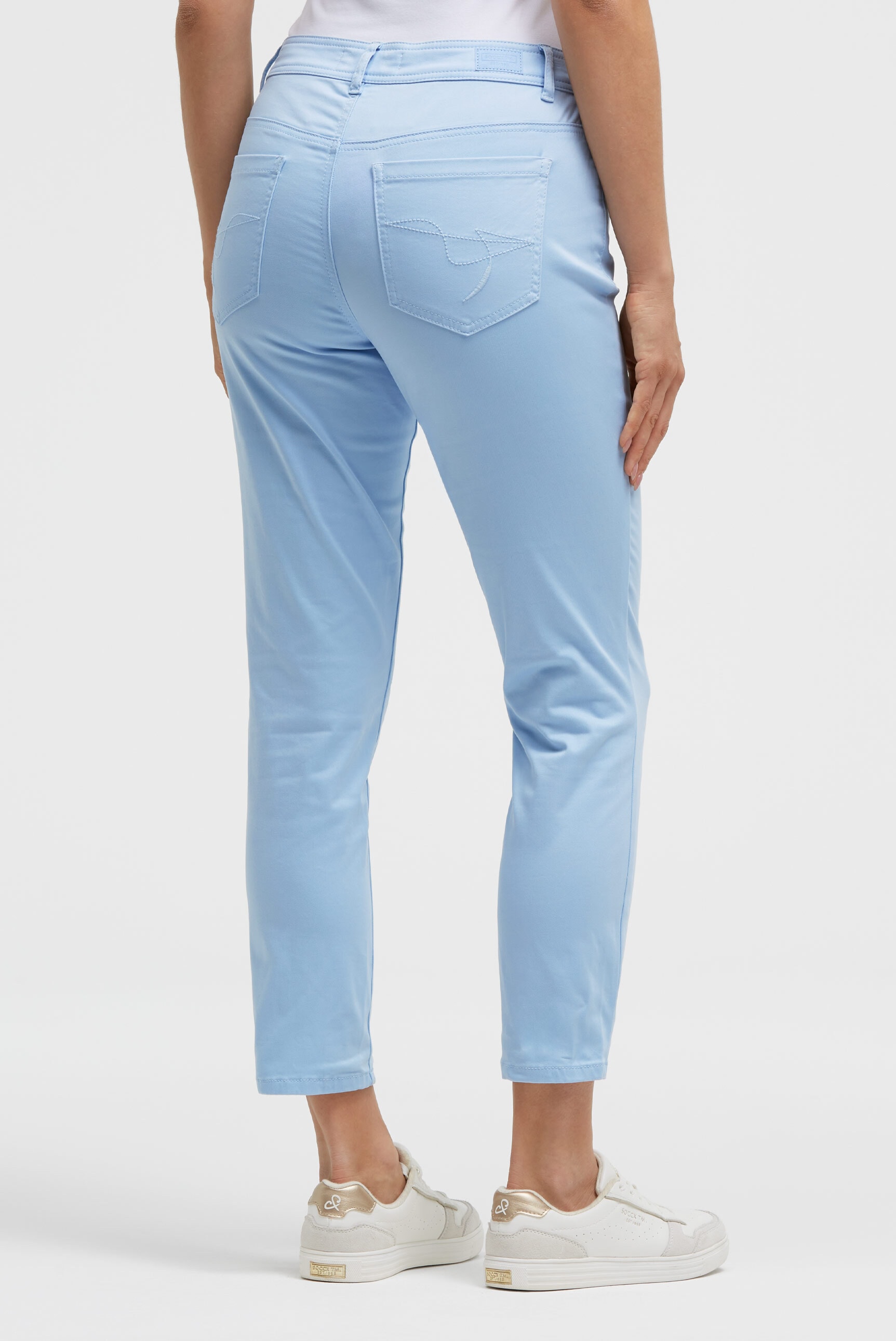 SOCCX Comfort-fit-Jeans mit verkürztem Bein