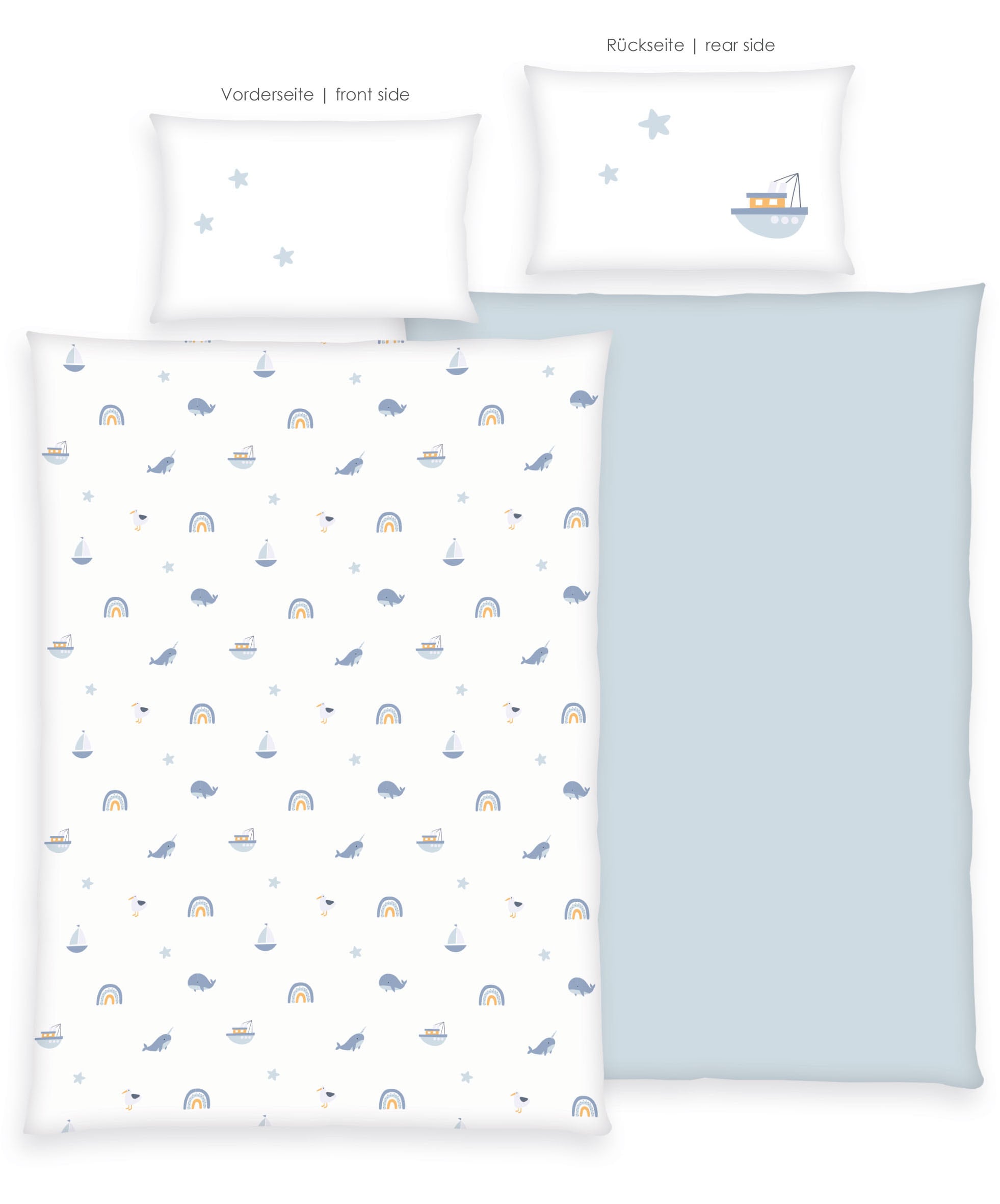 Baby Best Babybettwäsche "Baby Best Little Ocean" 2 Stk. tlg. Flanellbettwä günstig online kaufen