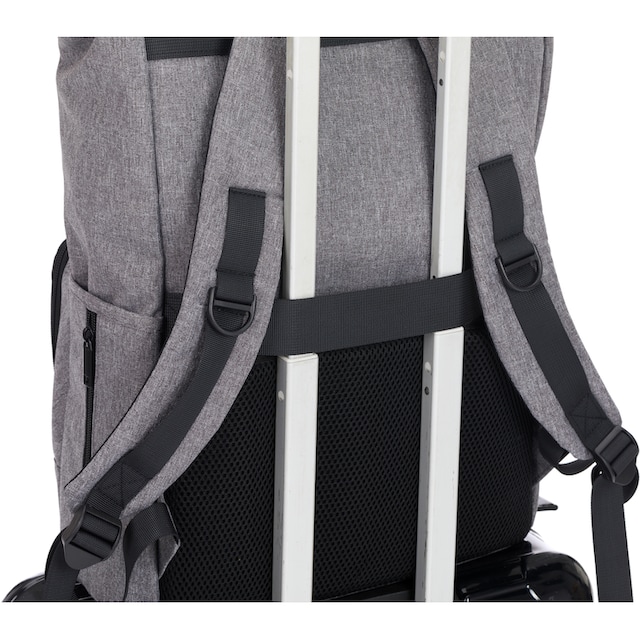 Fillikid Wickelrucksack »Tokio, grau melange«, mit Wickelauflage und  Volumenerweiterung bestellen | BAUR