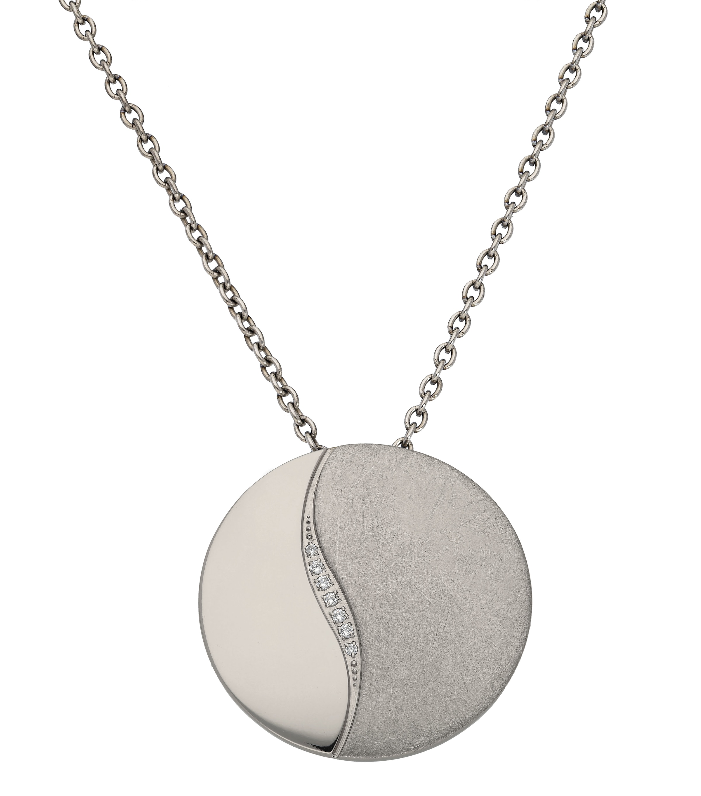 TITANIA Kette mit Anhänger »Titankette mit Anhänger« mit Zirkonia