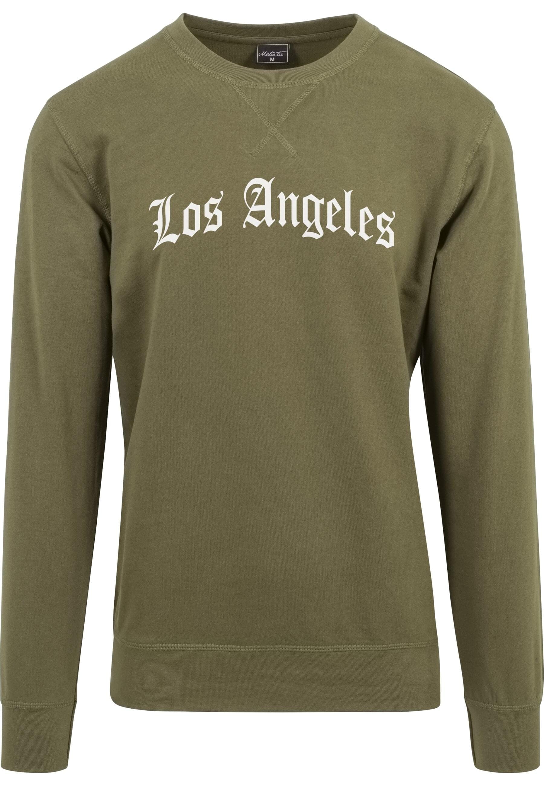 MisterTee Rundhalspullover "MisterTee Herren Los Angeles Wording Crewneck"