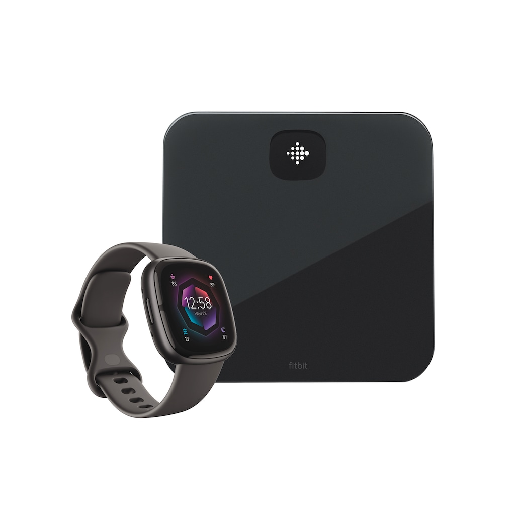 fitbit by Google Smartwatch »Sense 2 + Aria Air«, (FitbitOS5)