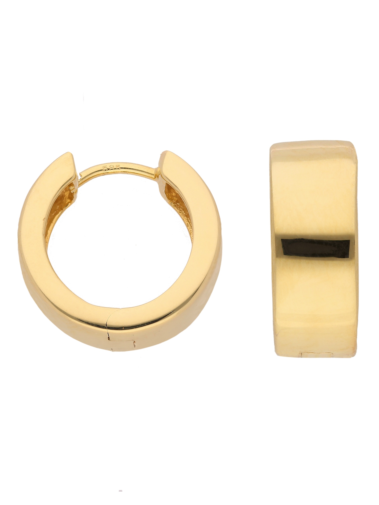 Adelia´s Paar Ohrhänger »1 Paar 333 Gold Ohrringe / Creolen Ø 15 mm«, 333 Gold Goldschmuck für Damen