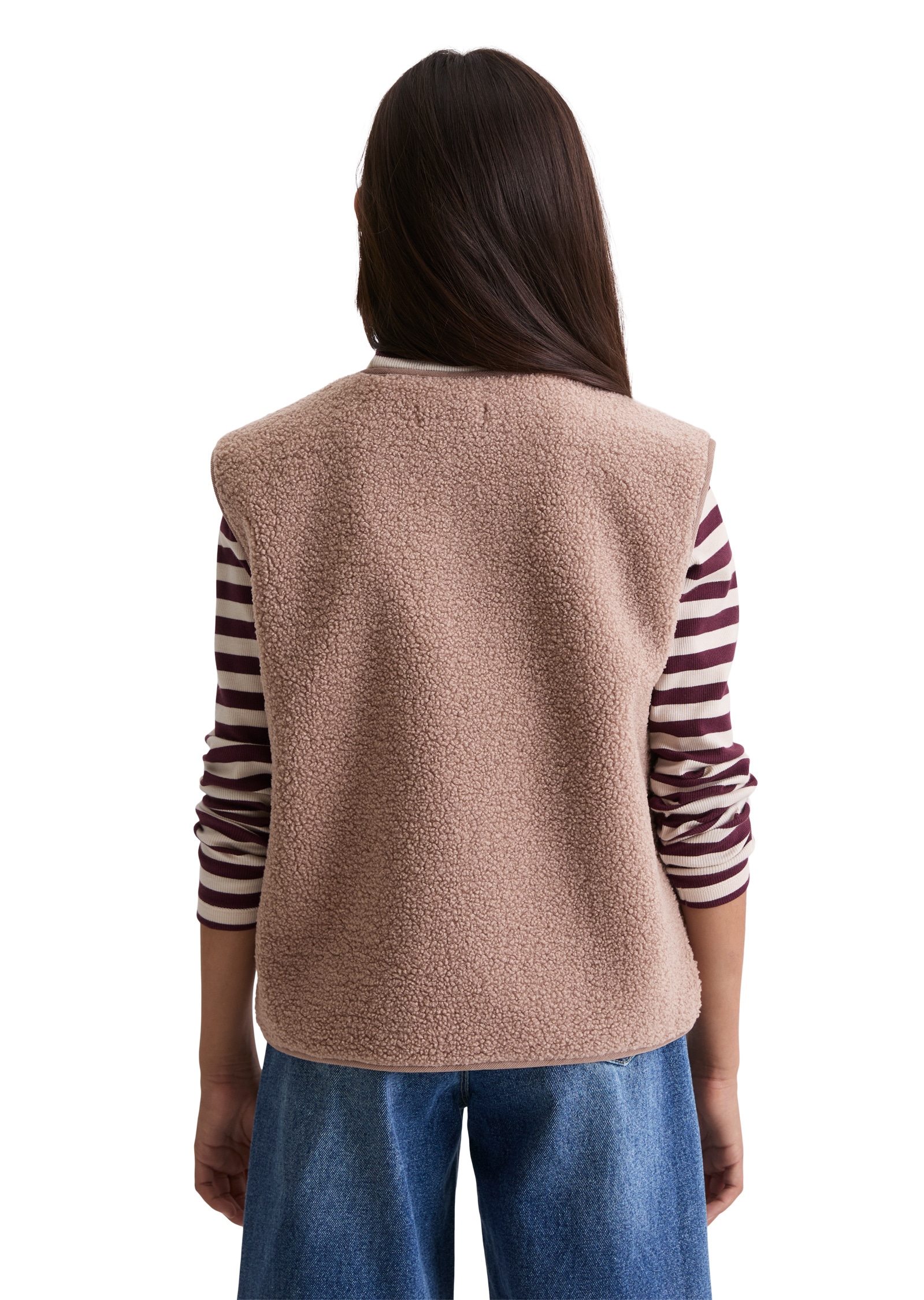 Marc O'Polo Outdoorjacke »mit softer Fleece-Innenseite«, ohne Kapuze