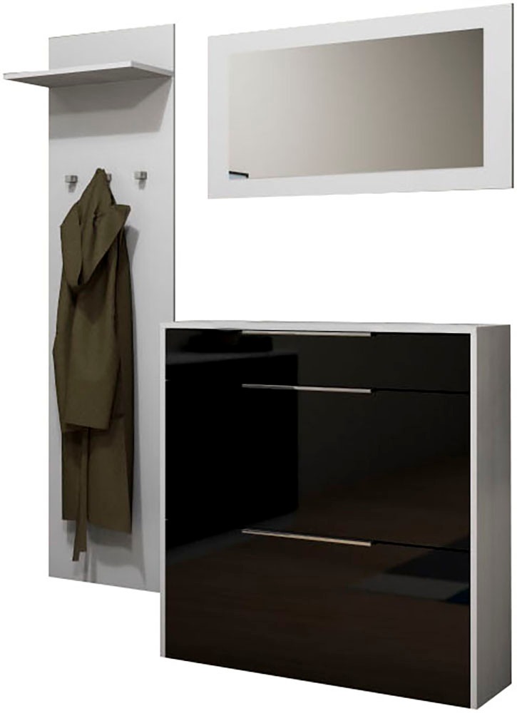 borchardt Möbel Garderoben-Set "Oliva, Hängeschuhschrank, Spiegel, Garderob günstig online kaufen