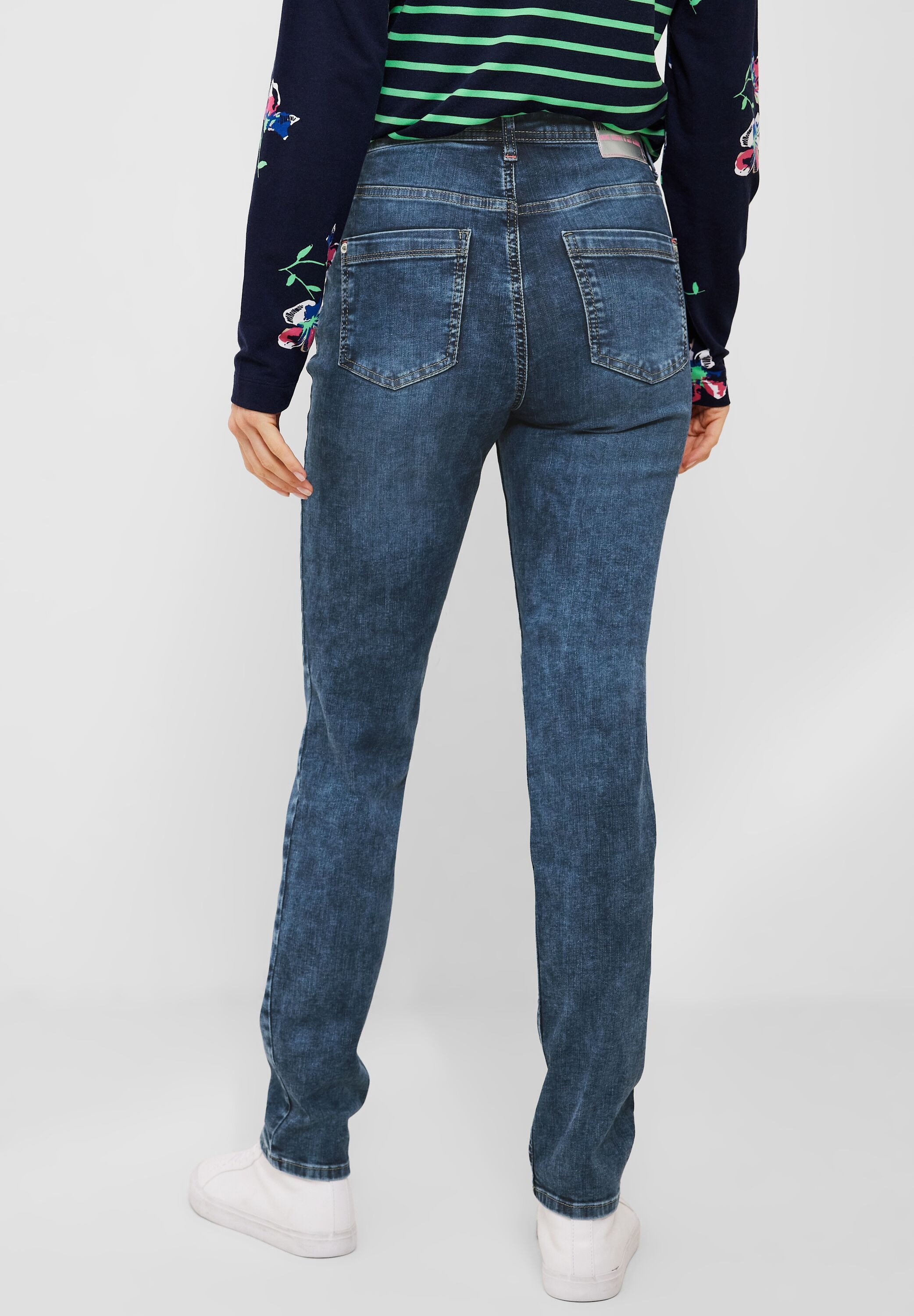 Cecil Slim-fit-Jeans, High Waist