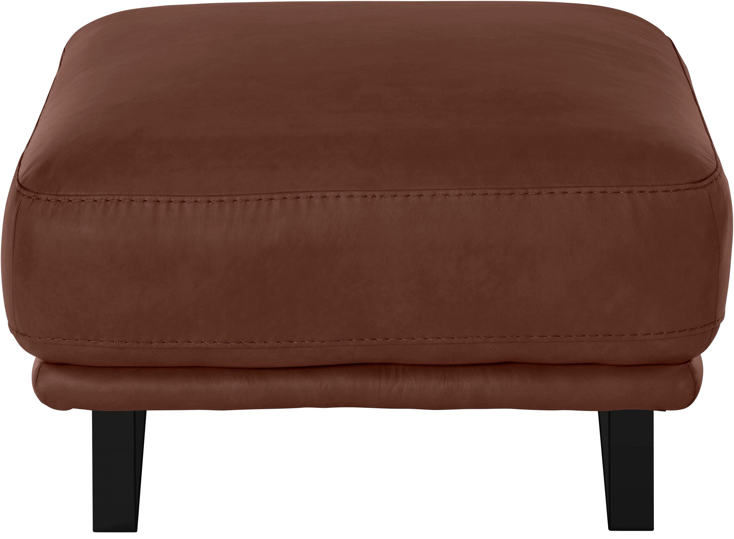 W.SCHILLIG Hocker »montanaa«, mit Metallkufen in Schwarz pulverbeschichtet, Breite 71 cm