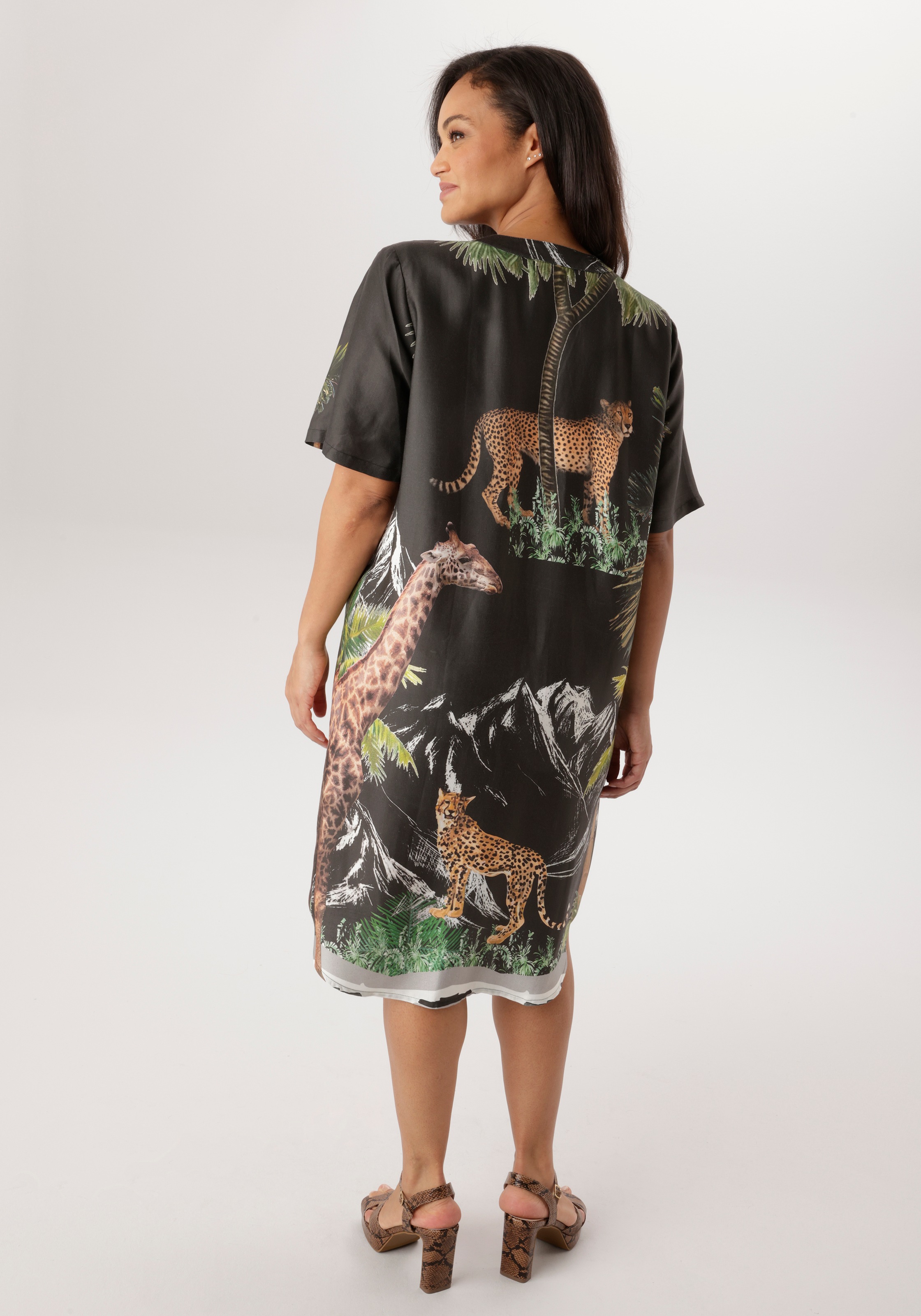 Thumbnail - Aniston PLUS Blusenkleid mit großflächigem Print - NEUE KOLLEKTION