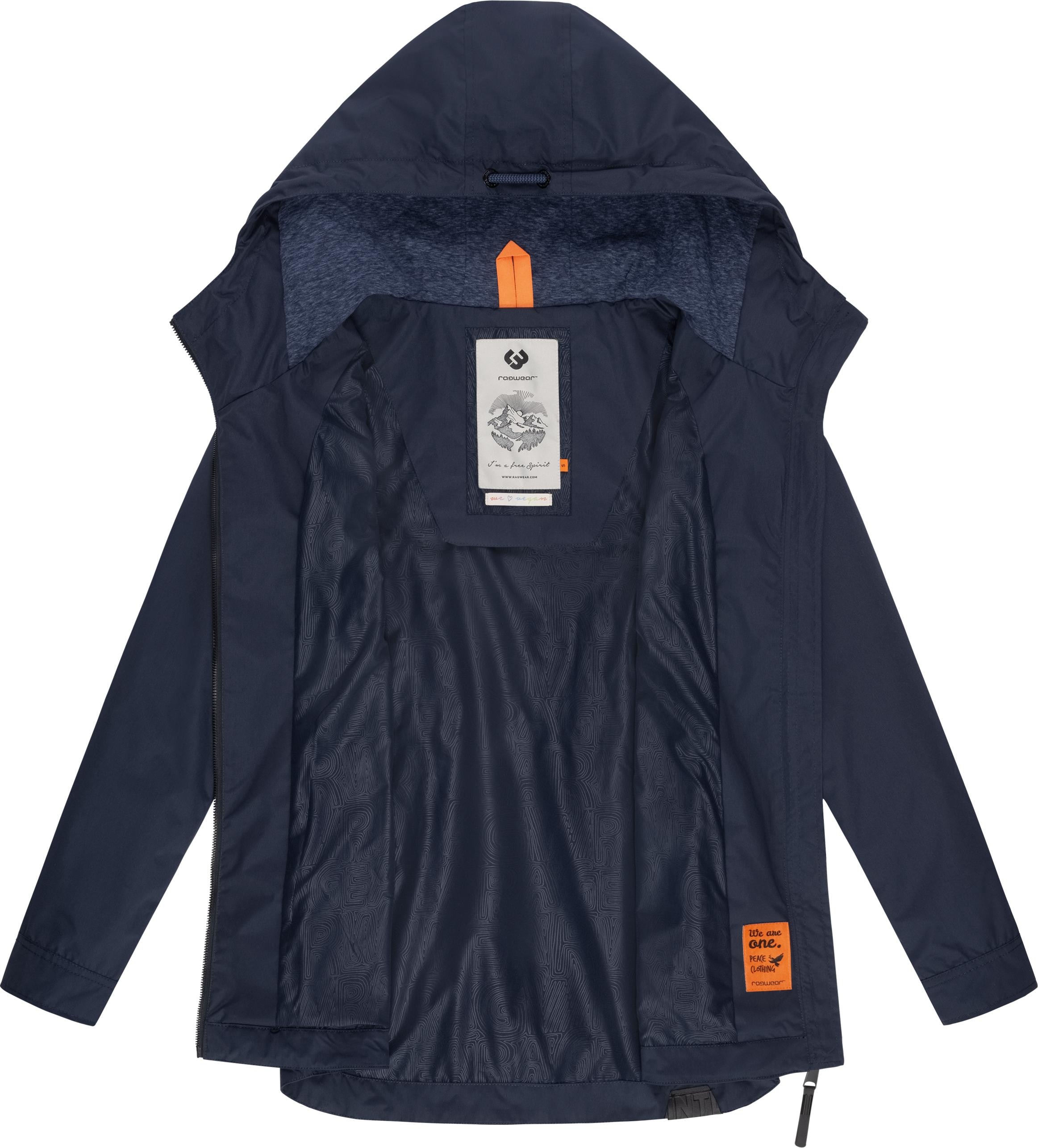 Ragwear Outdoorjacke »Zuzka«, mit Kapuze, stylische Übergangsjacke mit großer Kapuze