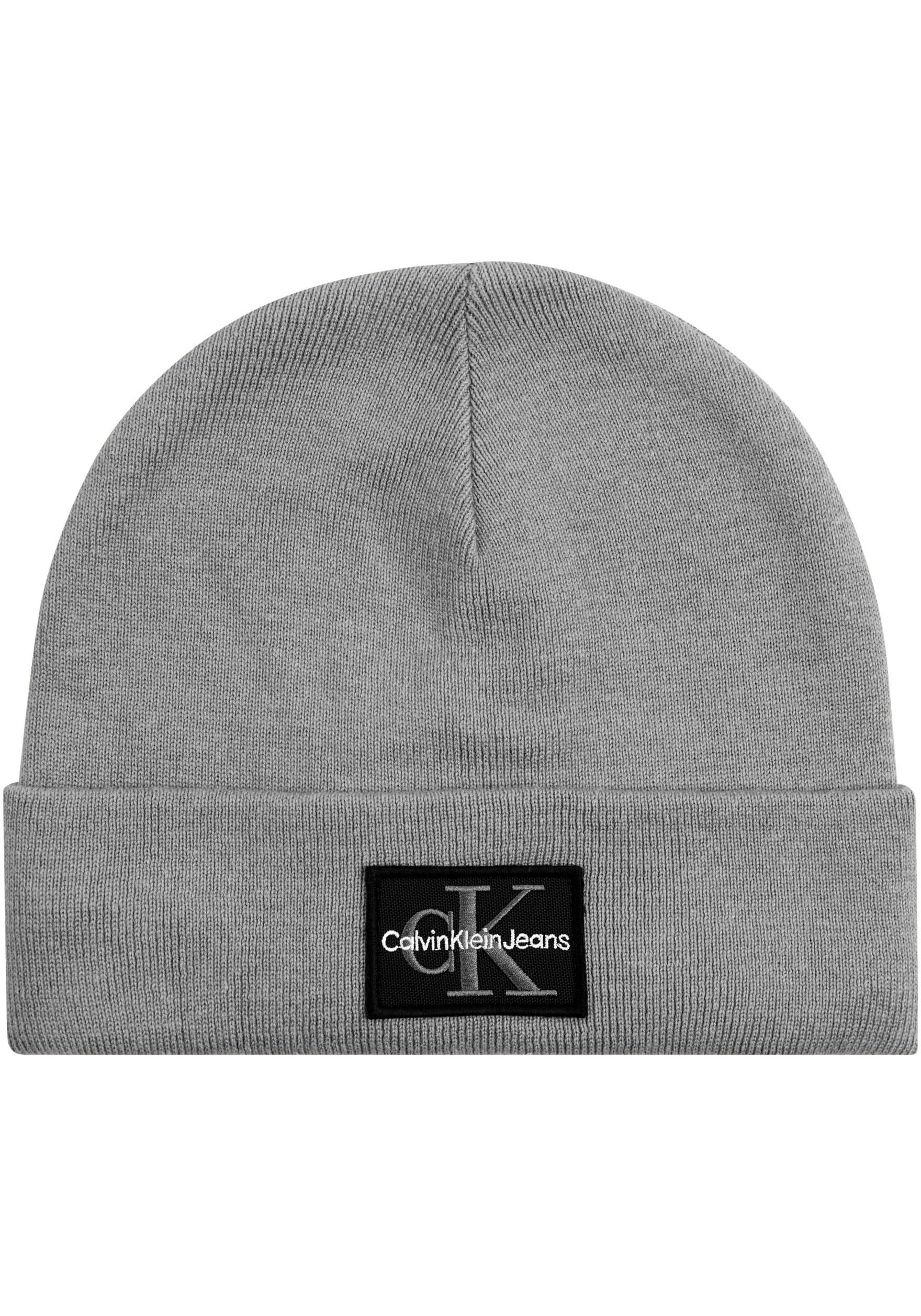 Calvin Klein Jeans Beanie "MONO LOGO PATCH BEANIE WARM", mit Logopatch günstig online kaufen