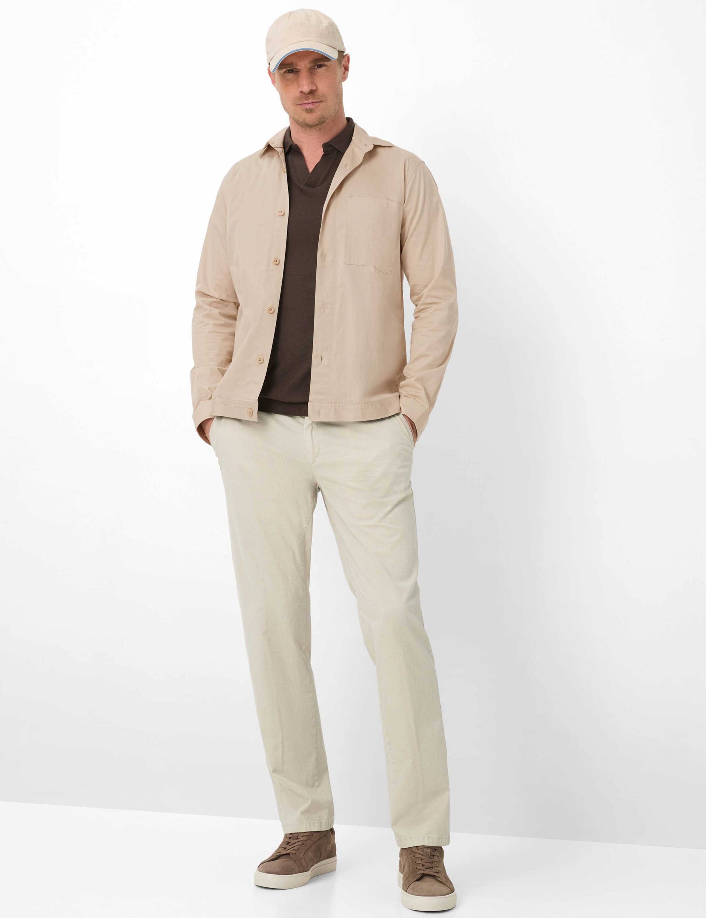 BRAX Everest Men's Chino Trousers Beige 2