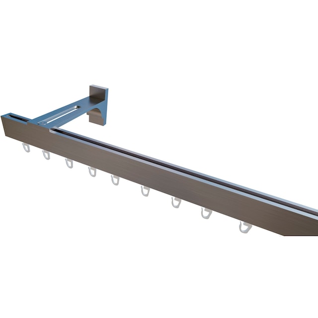 indeko Gardinenstange »Bern«, 1 läufig-läufig, Wunschmaßlänge, Innenlauf  Komplett-Set inkl. Gleitern und Montagematerial | BAUR