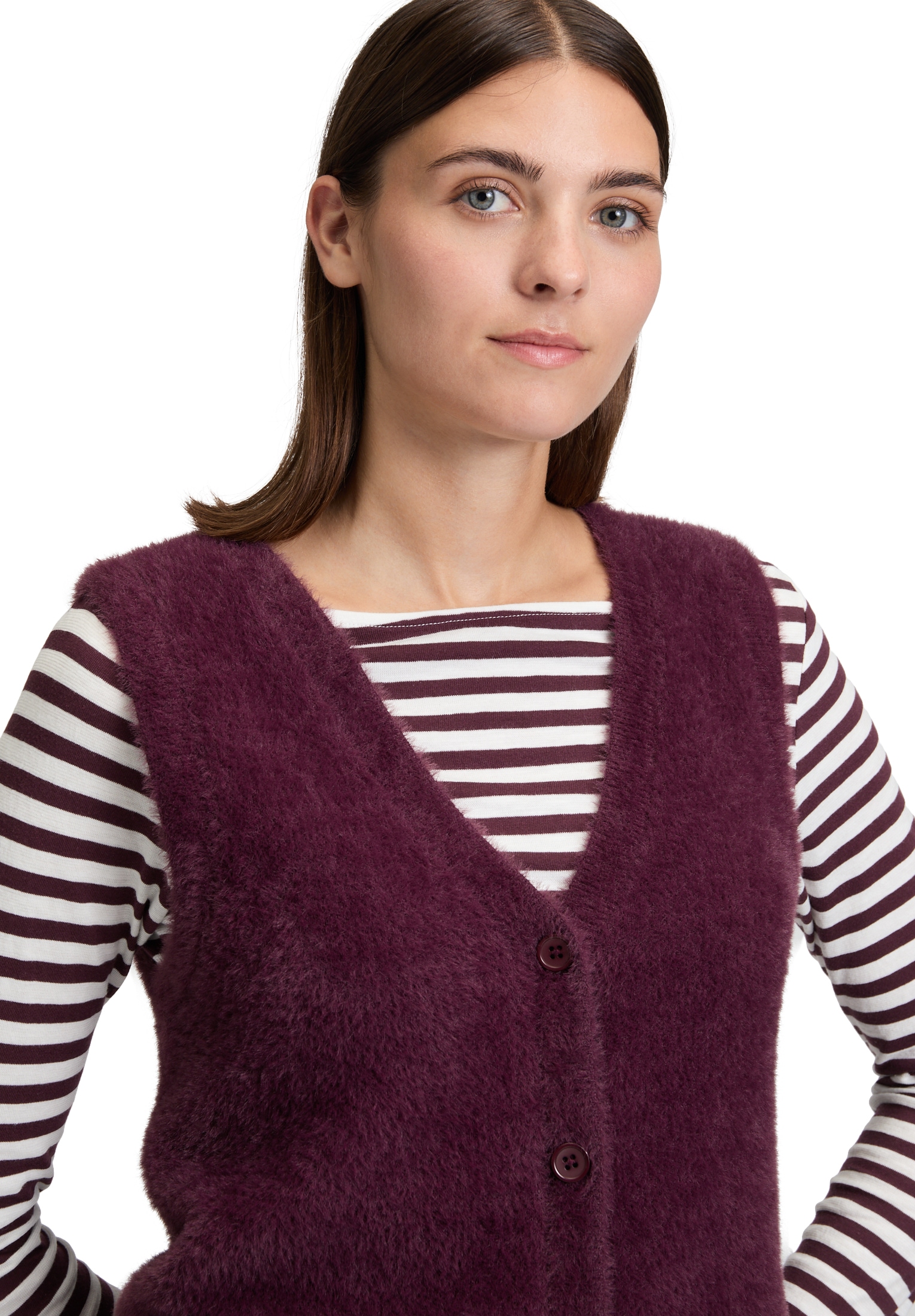 Betty&Co Strickjacke »Betty & Co Damen Strick-Cardigan mit Knopfleiste«