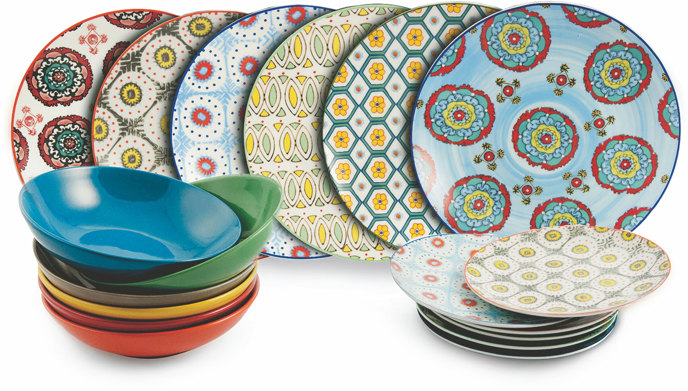 Villa d'Este Teller-Set »Bazar«, (Set, 18 tlg.), Tafelservice 18-teilig für 6 Personen kaufen