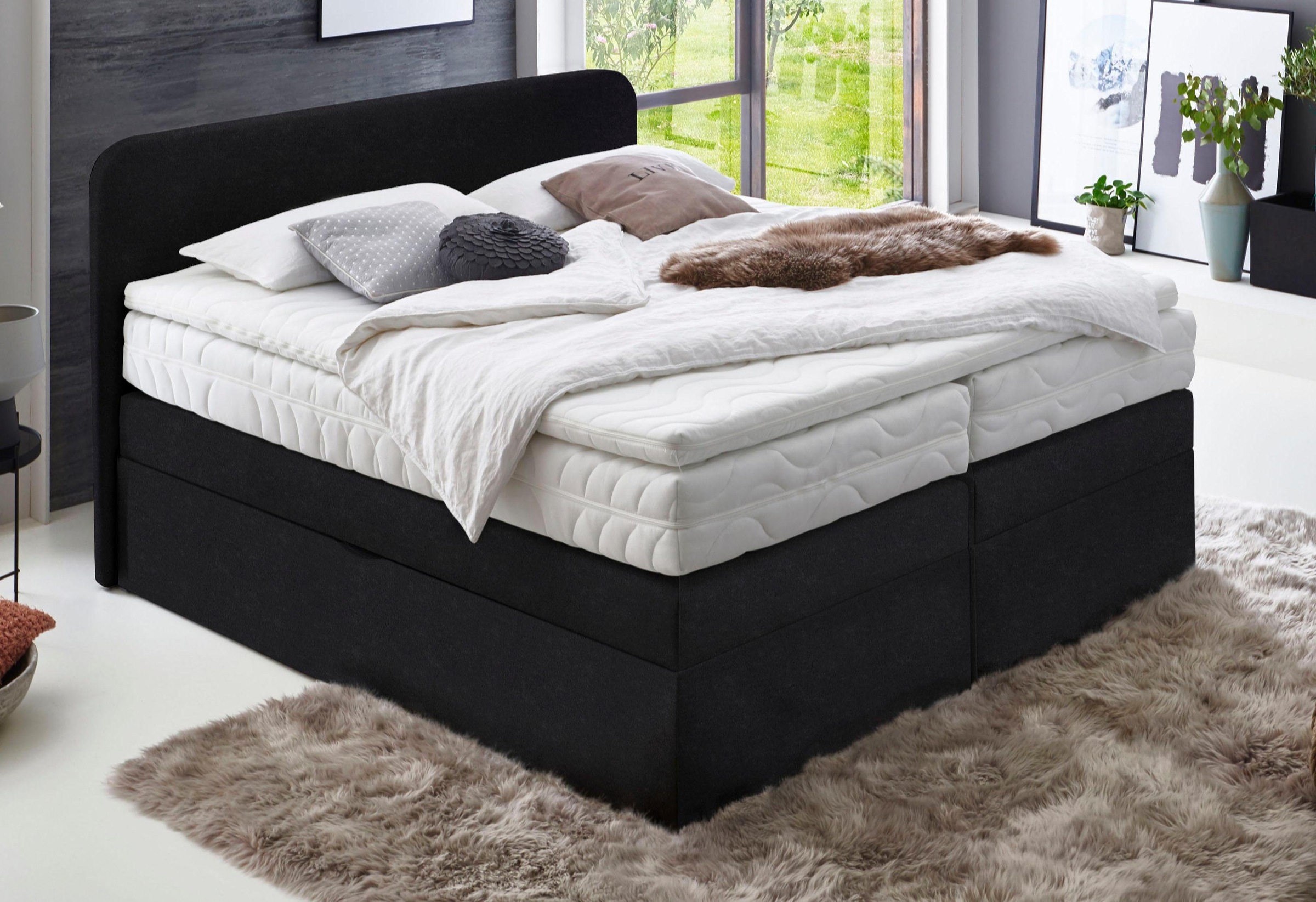 Westfalia Schlafkomfort Boxspringbett wahlweise mit Bettkasten günstig online kaufen