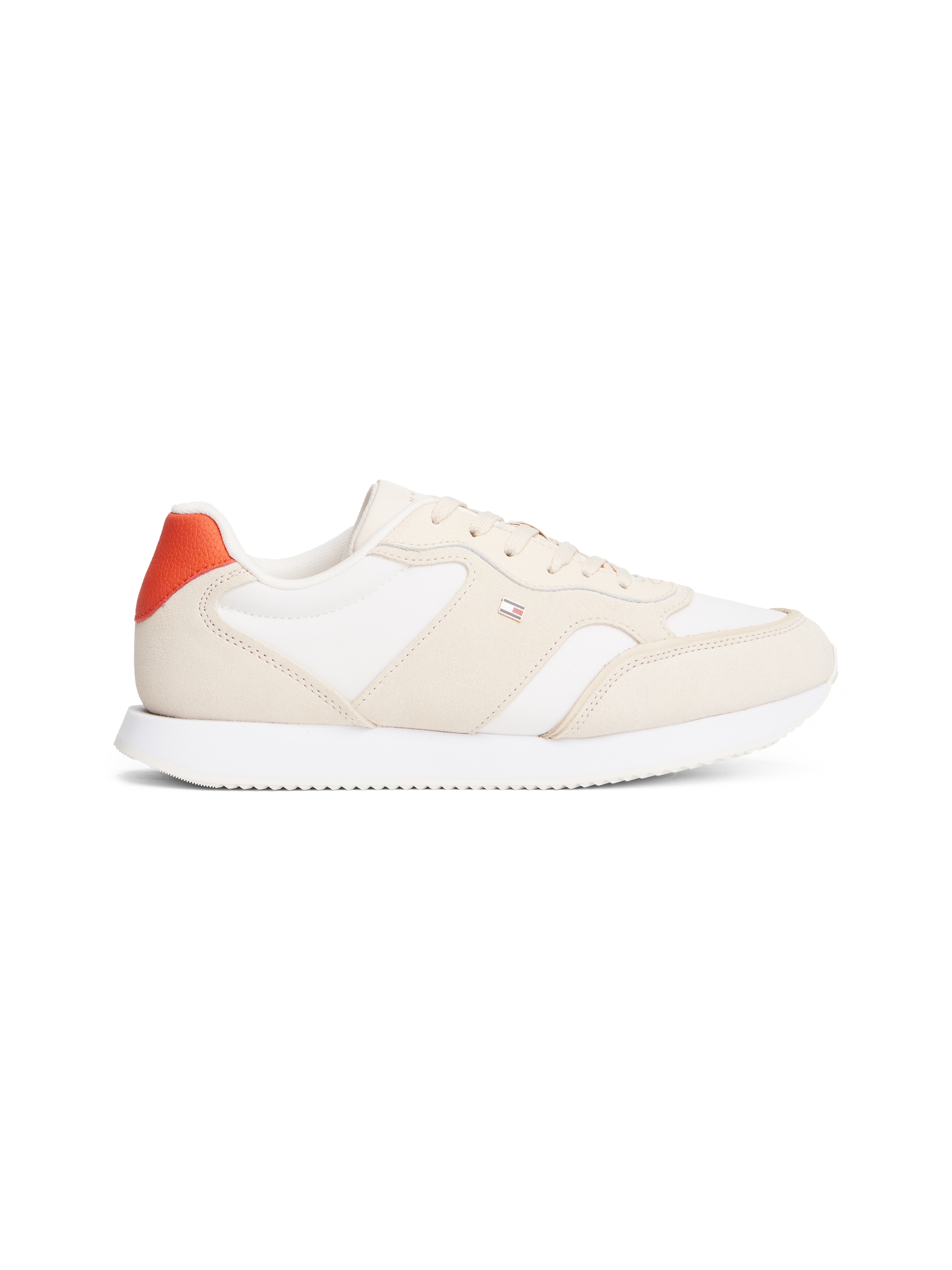 Tommy Hilfiger Sneaker »TH EASY RUNNER«, Freizeitschuh, Halbschuh, Schnürer, auffälliger Besatz an der Ferse