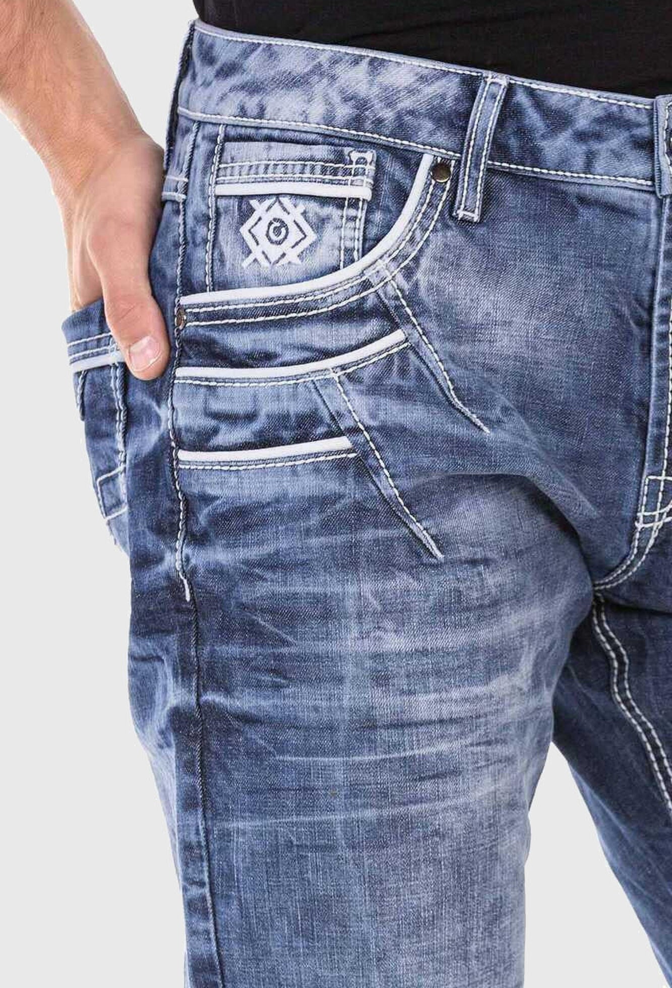 Cipo & Baxx Slim-fit-Jeans »Cipo & Baxx Jeans« im washed Look