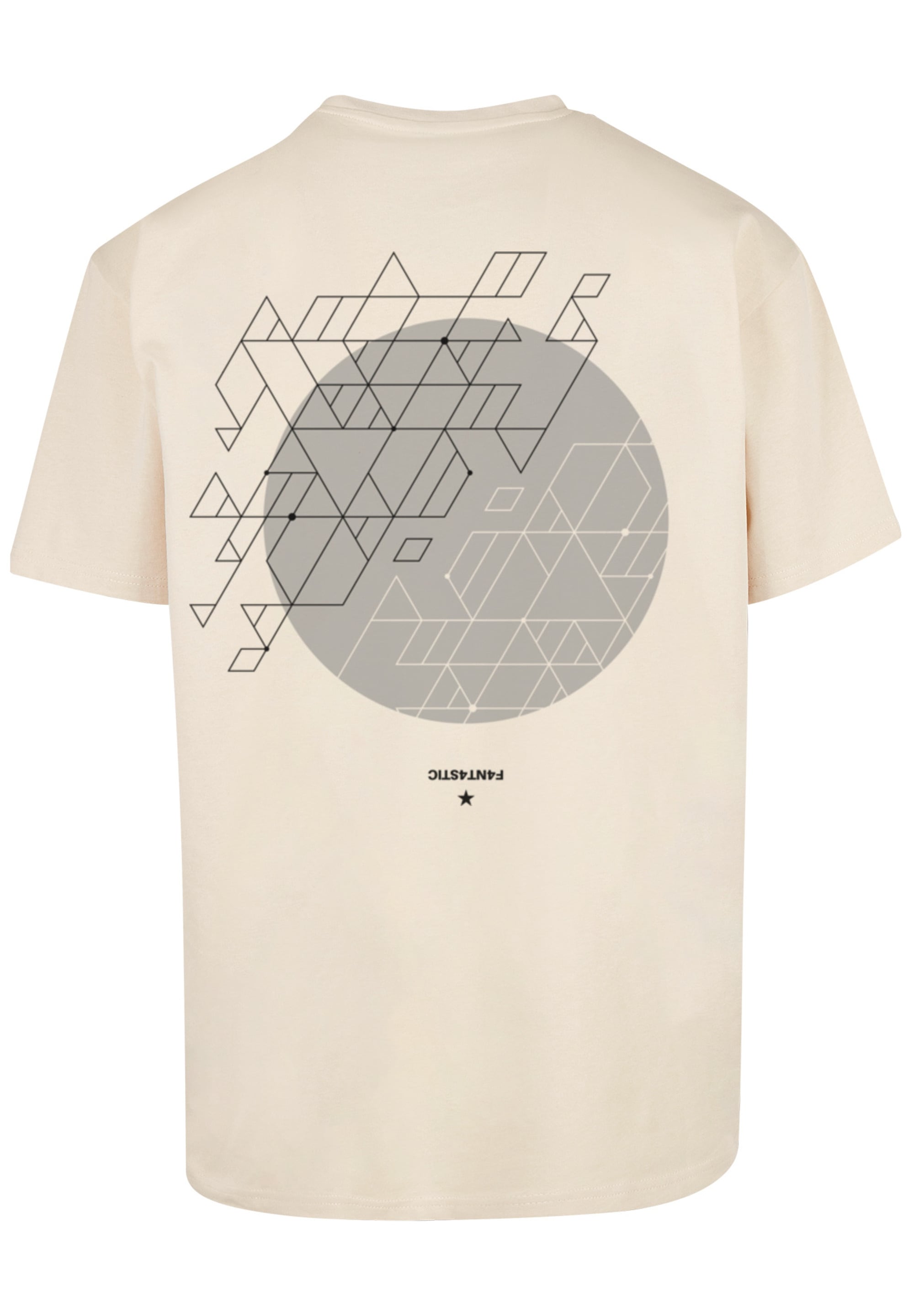 F4NT4STIC T-Shirt »Geometric Grau«, Print