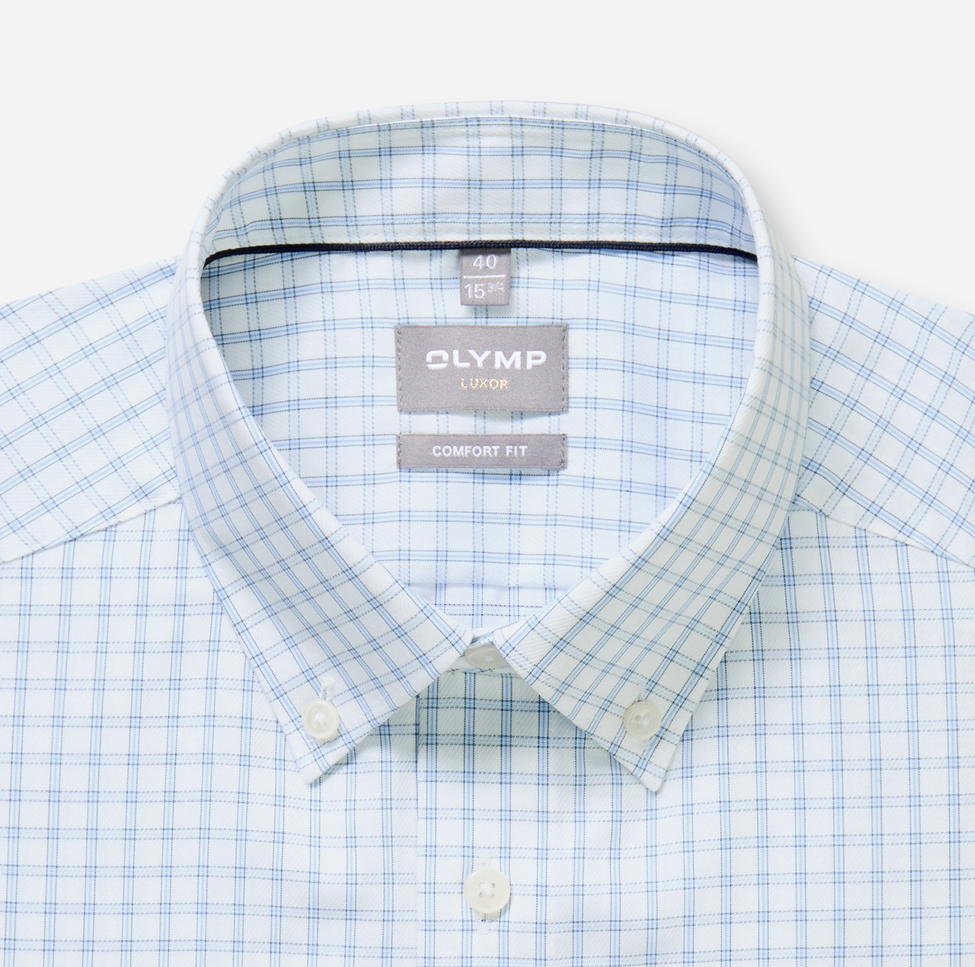 OLYMP Langarmhemd Businesshemd, kariert, Button-down-Kragen, comfort fit, f günstig online kaufen