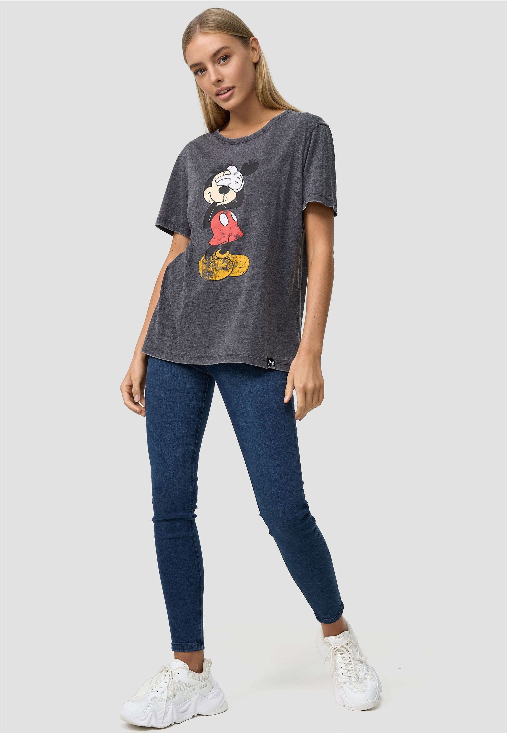 Recovered T-Shirt "Mickey Mouse Shy", (1 tlg.), mit angesagtem Mickey Mouse günstig online kaufen