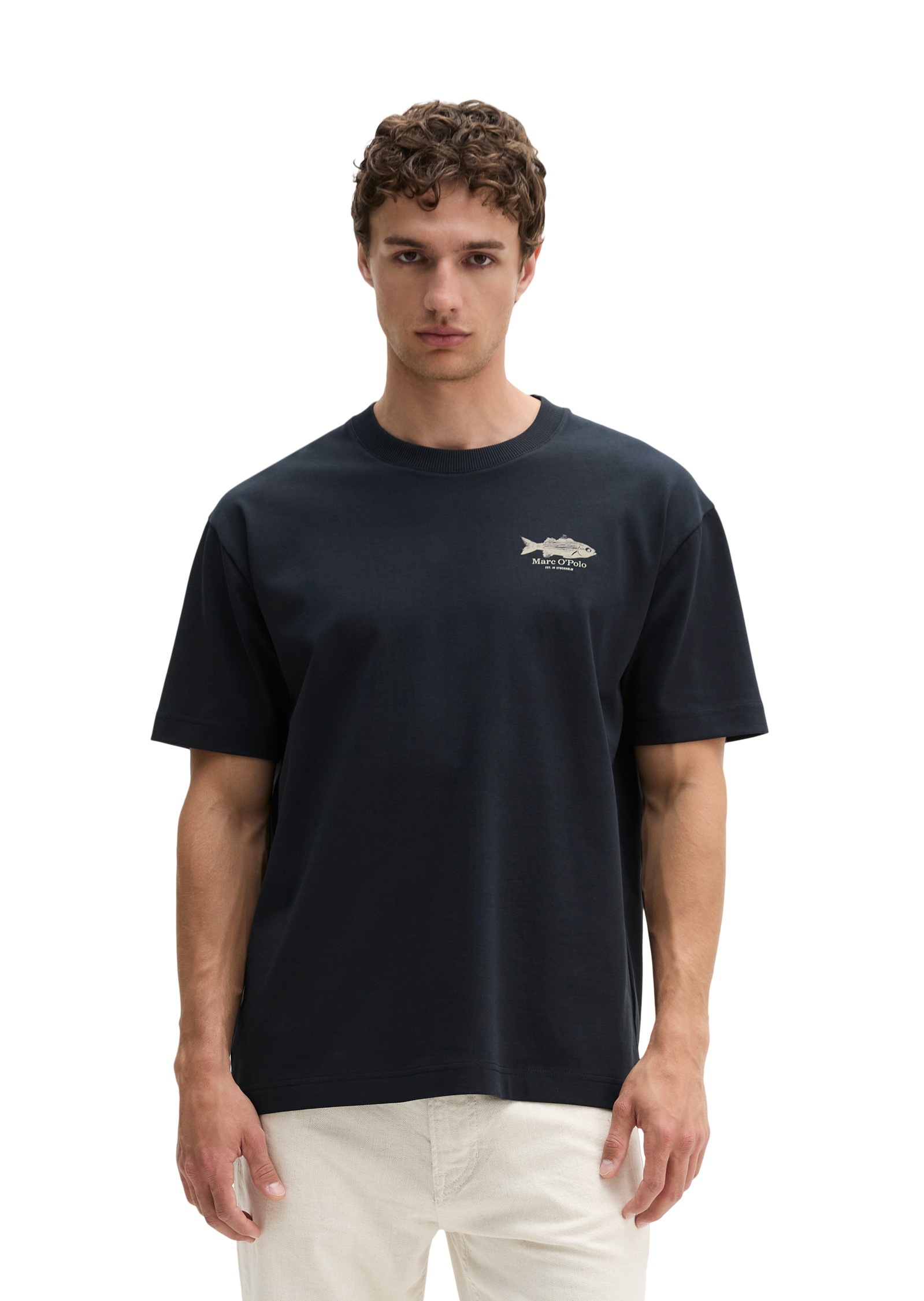 Marc OPolo T-Shirt "mit maritimem Rückenprint"