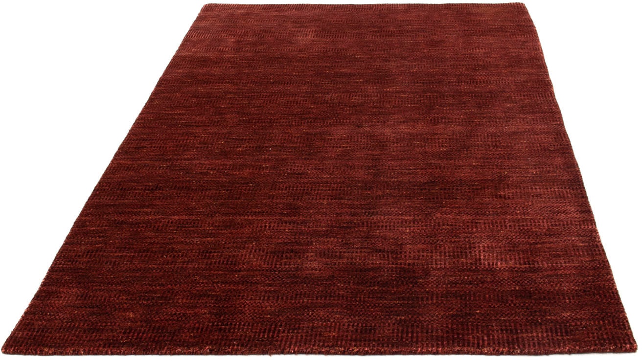 morgenland Designteppich "Designer Einfarbig Rosso 182 x 131 cm", rechteckig, Sehr weicher Flor