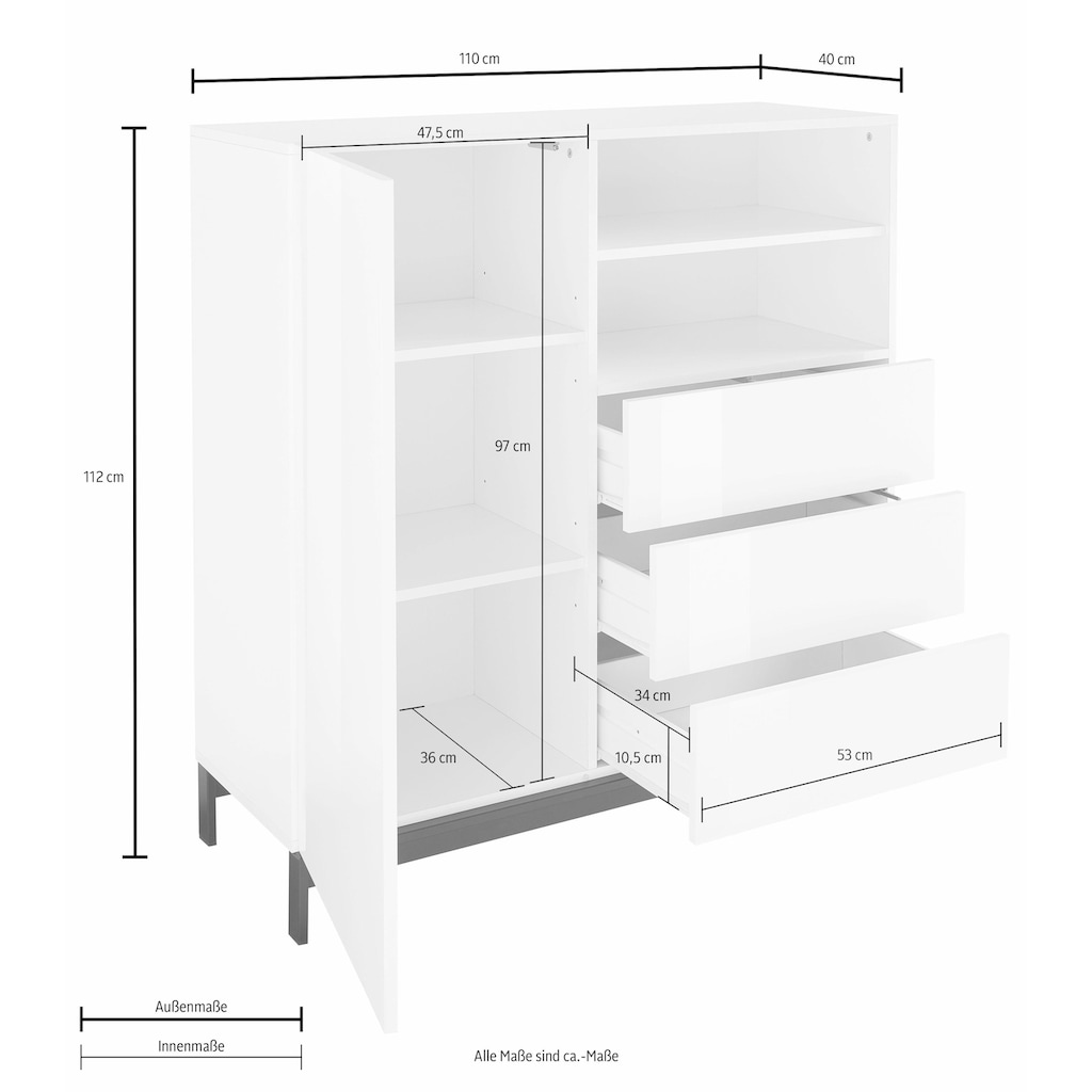 INOSIGN Highboard »Metis«