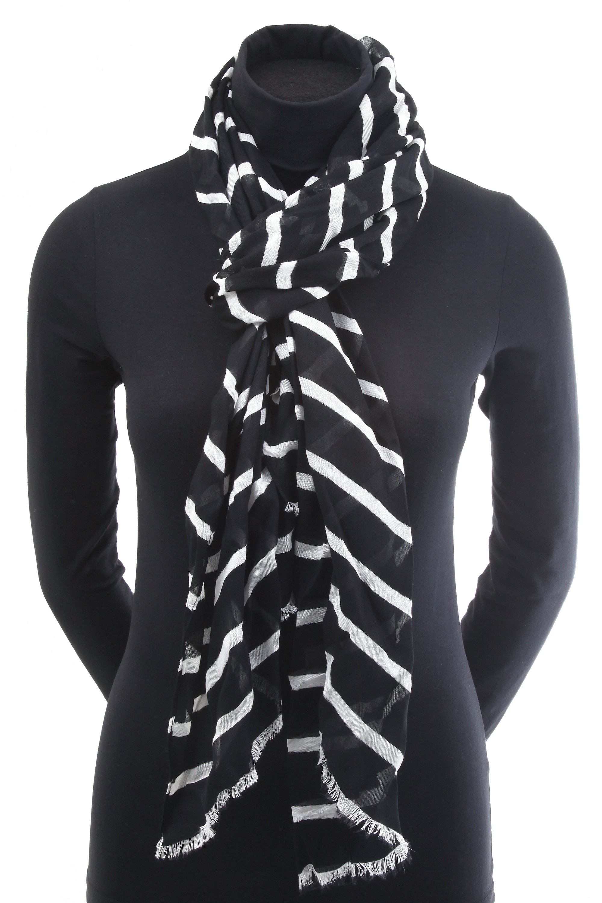 COLLEZIONE ALESSANDRO Modeschal "Valerie", 1 Stk. mit weißen Streifen günstig online kaufen