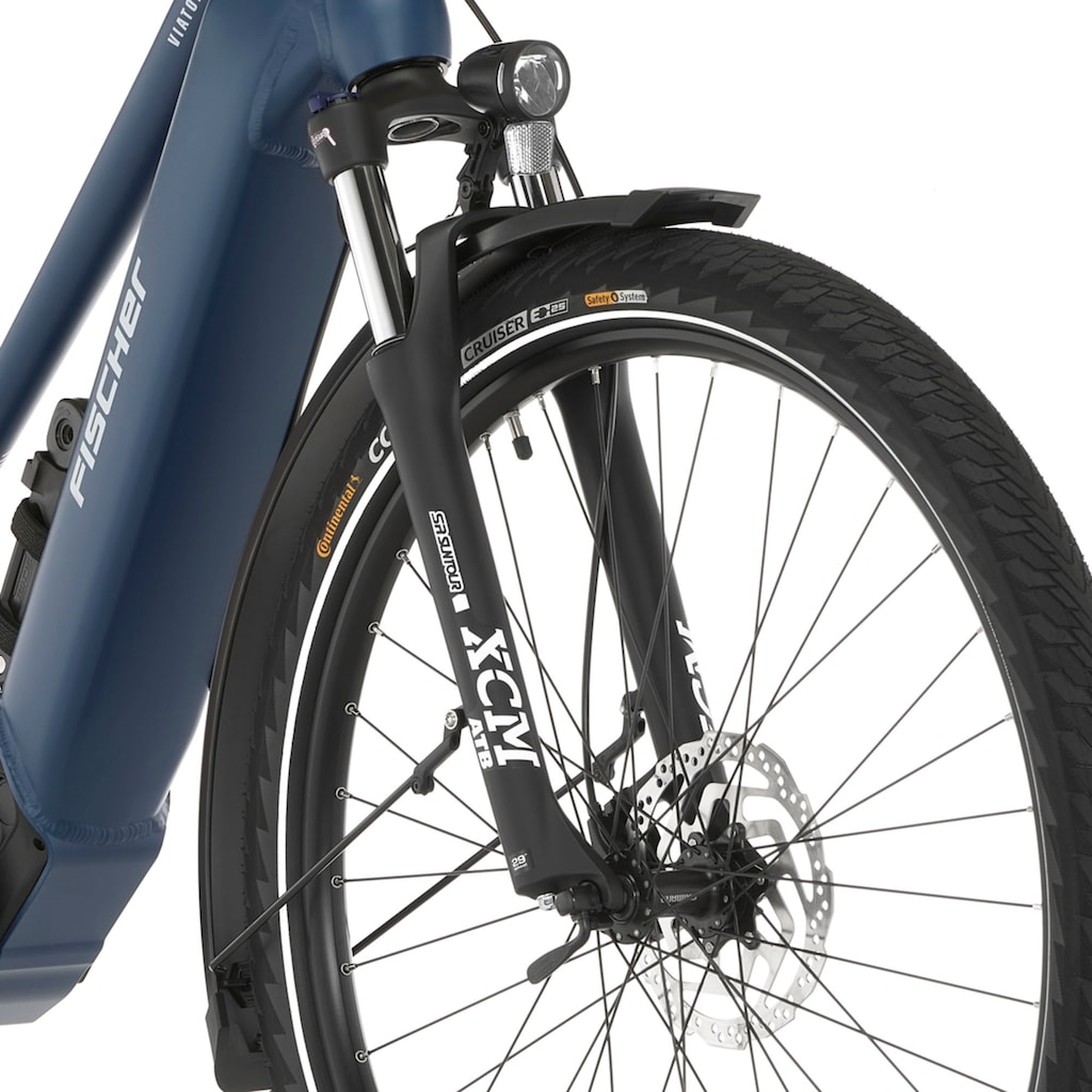 FISCHER Fahrrad E-Bike »VIATOR 8.0i Damen«, 12 Gang, SRAM, Eagle SX, Mittelmotor 250 W, (mit Faltschloss)