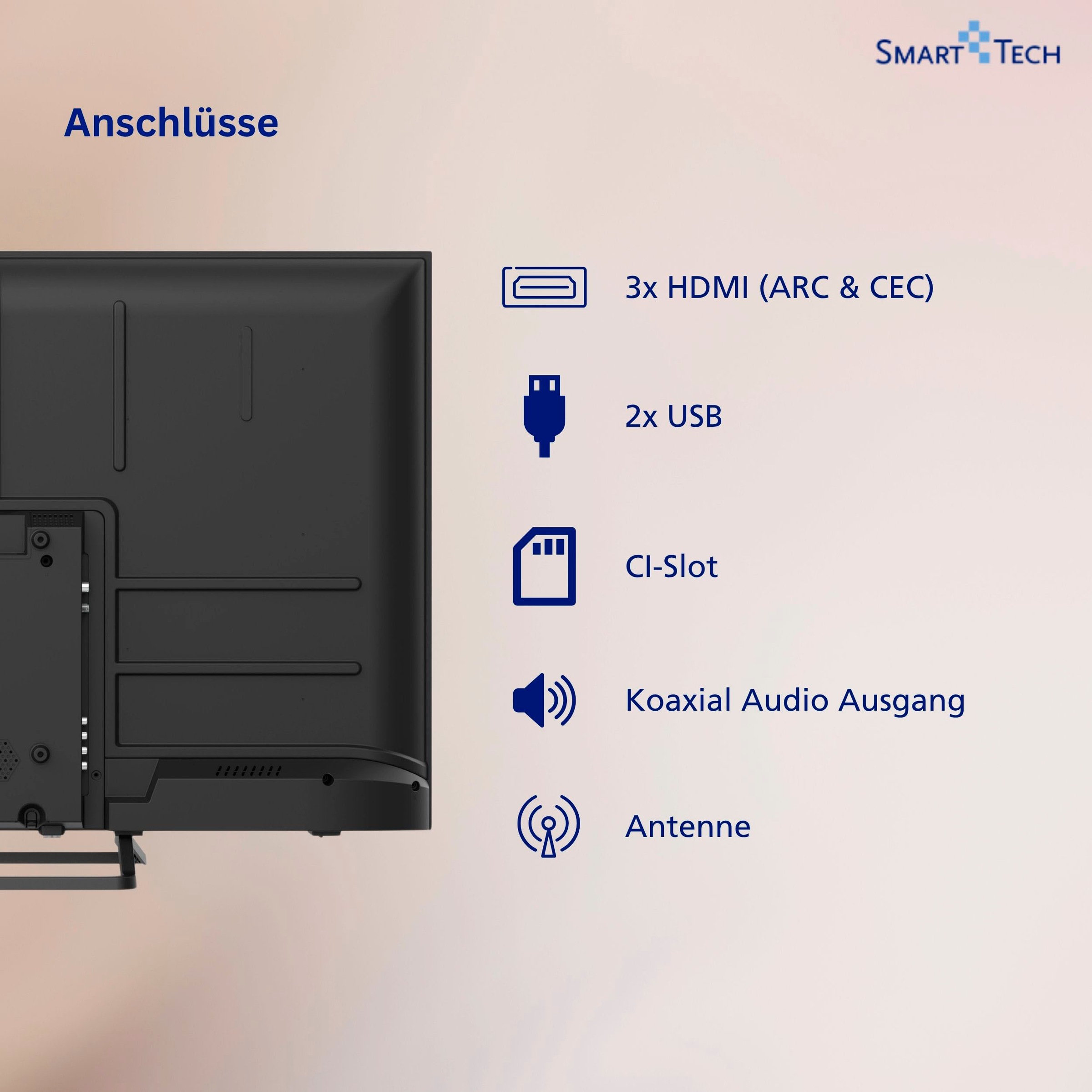 Smart Tech DLED-Fernseher »43FN01V3« 109 cm/43 ″ Full HD
