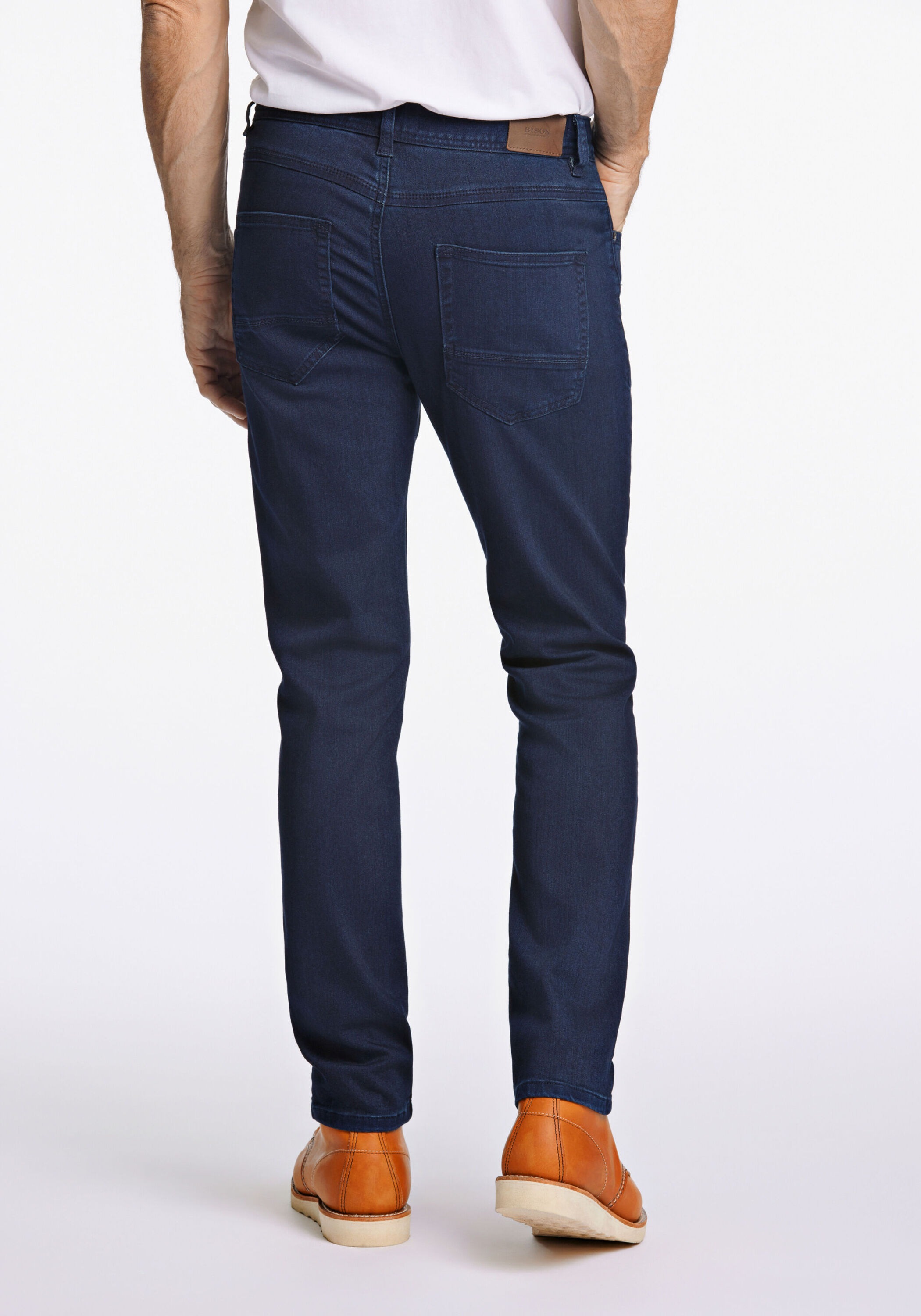 BISON 5-Pocket-Jeans "Jeans Tapered Fit" günstig online kaufen