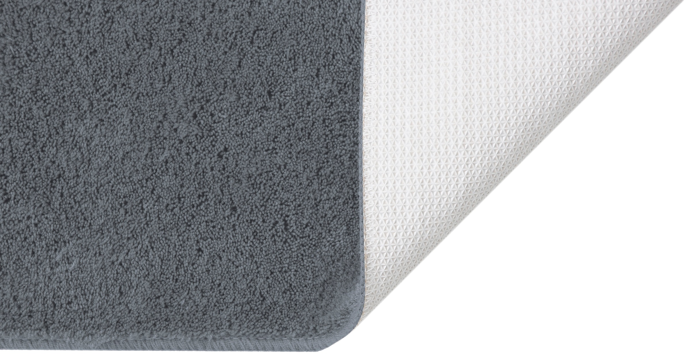 my home Badematte »Merida Kurzflor, Badteppich, Badvorleger, Badezimmer Teppich«, rutschhemmend beschichtet, fußbodenheizungsgeeignet-schnell trocknend-strapazierfähig, Badematten, Uni Farben, als halbrund und rechteckig erhältlich