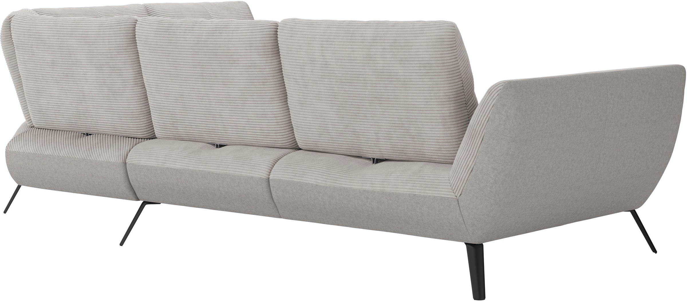 Places of Style Ecksofa »Mikado L-Form«, inkl. Sitztiefenverstellung und Armteilverstellung