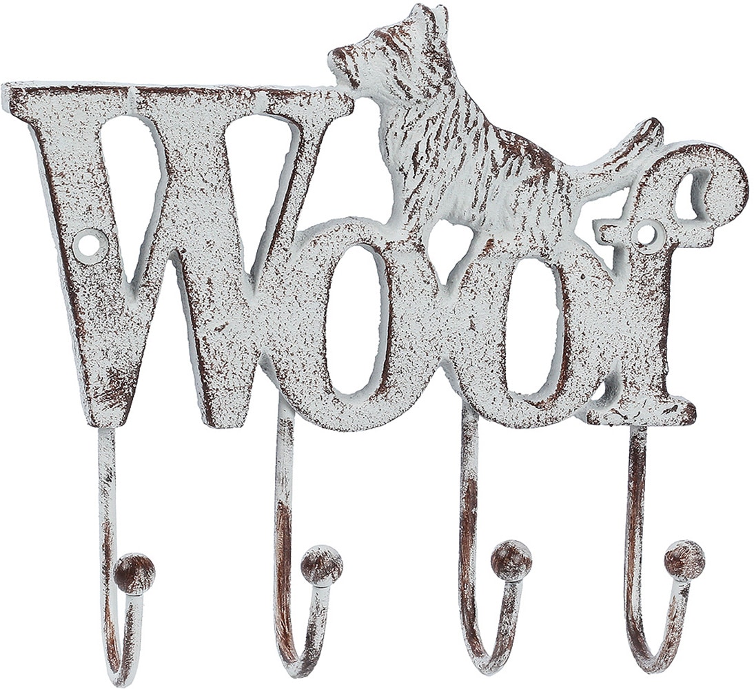 Ambiente Haus Garderobenhaken "Woof Haken aus Gusseisen"