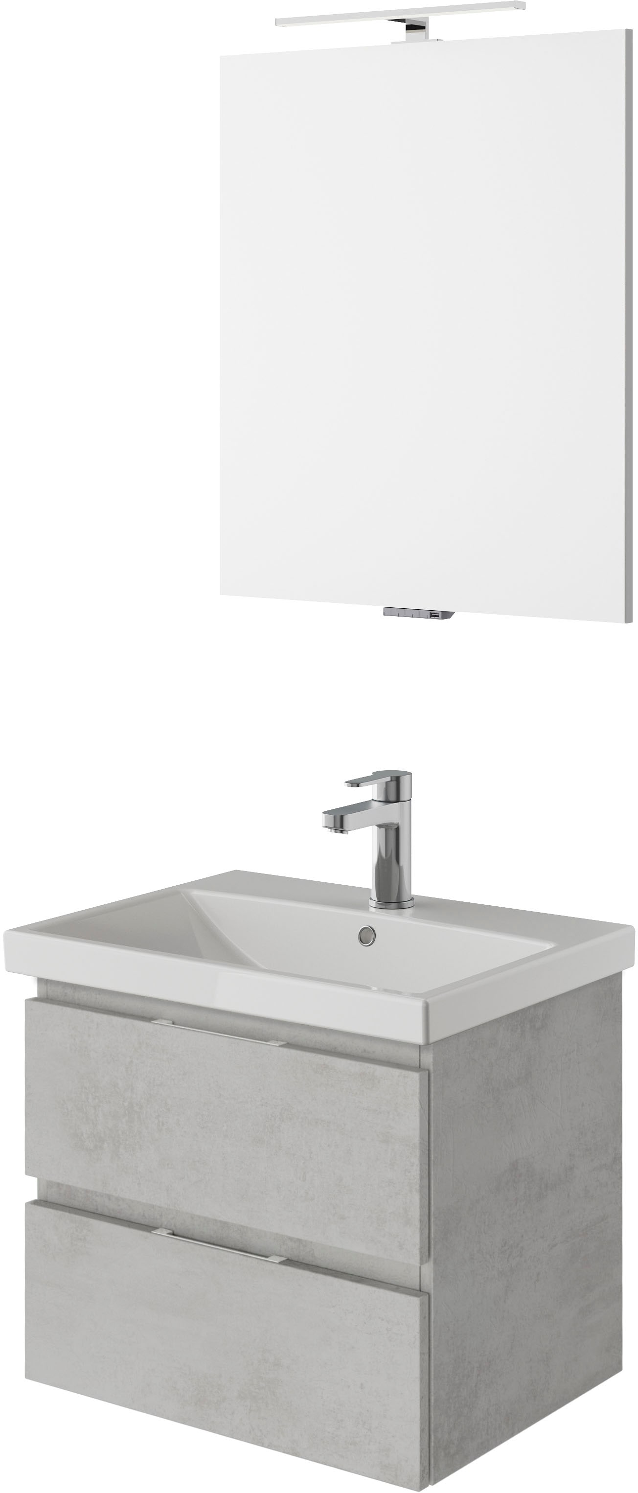 Saphir Badmöbel-Set "Serie 4035 2-teilig, Keramikwaschtisch mit LED-Spiegel günstig online kaufen