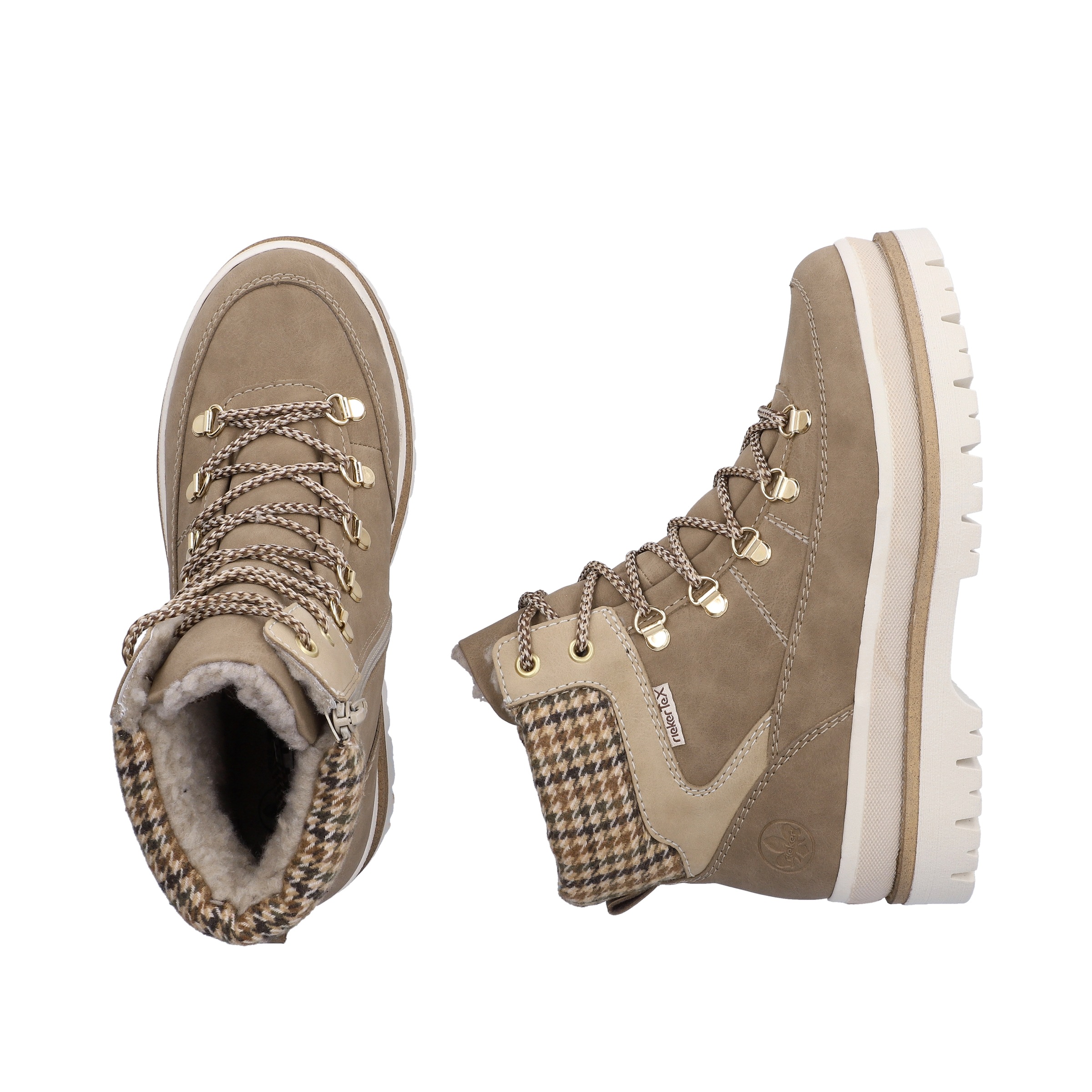 Rieker Winterboots  Winterstiefelette, Outdoorboots mit modischem Kragen
