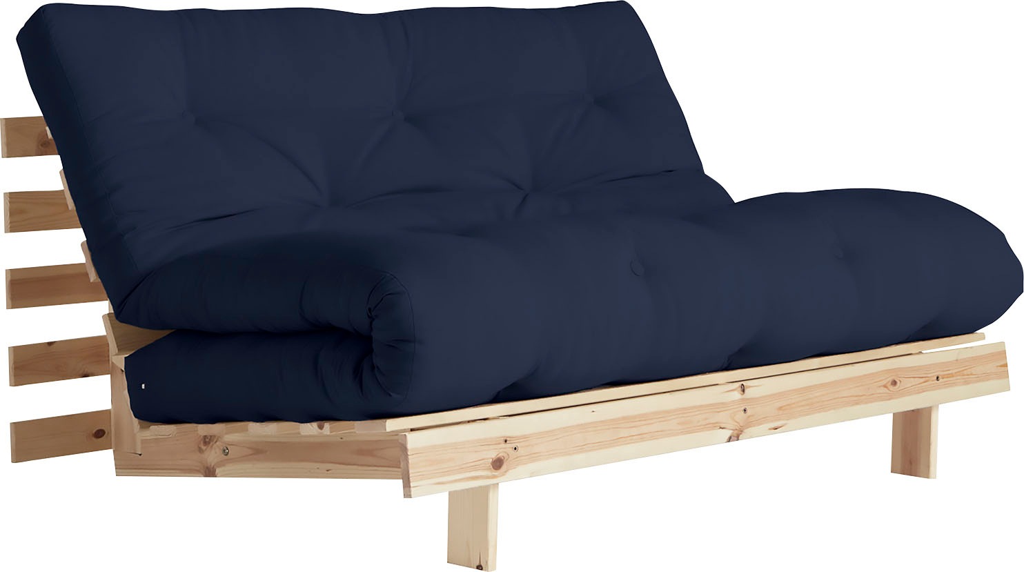 Karup Design Daybett "Roots Sofa Bed, Schlafsofa, Bettfunktion, FSC-Massivholz" Inkl. Futonmatratze, Made in Europe, langlebig, B: 140 oder 160 cm