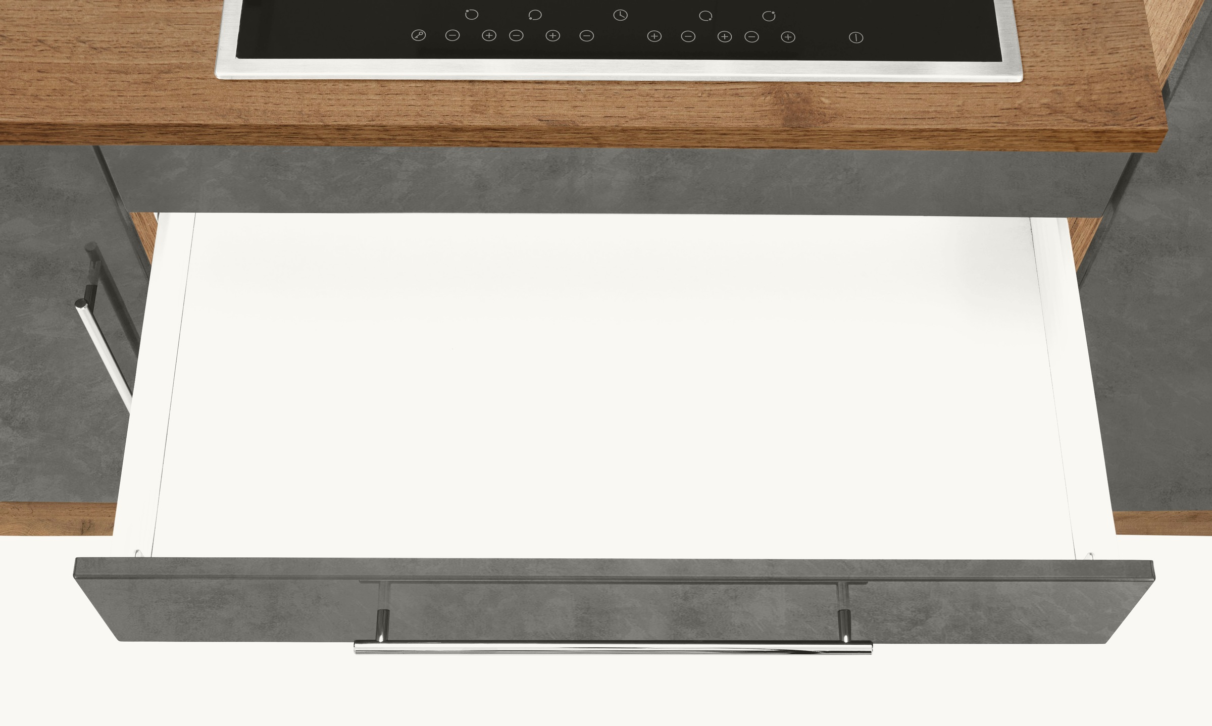 Kochstation Winkelküche »KS-Samos«, mit E-Geräten, Stellbreite 300 x 250 cm