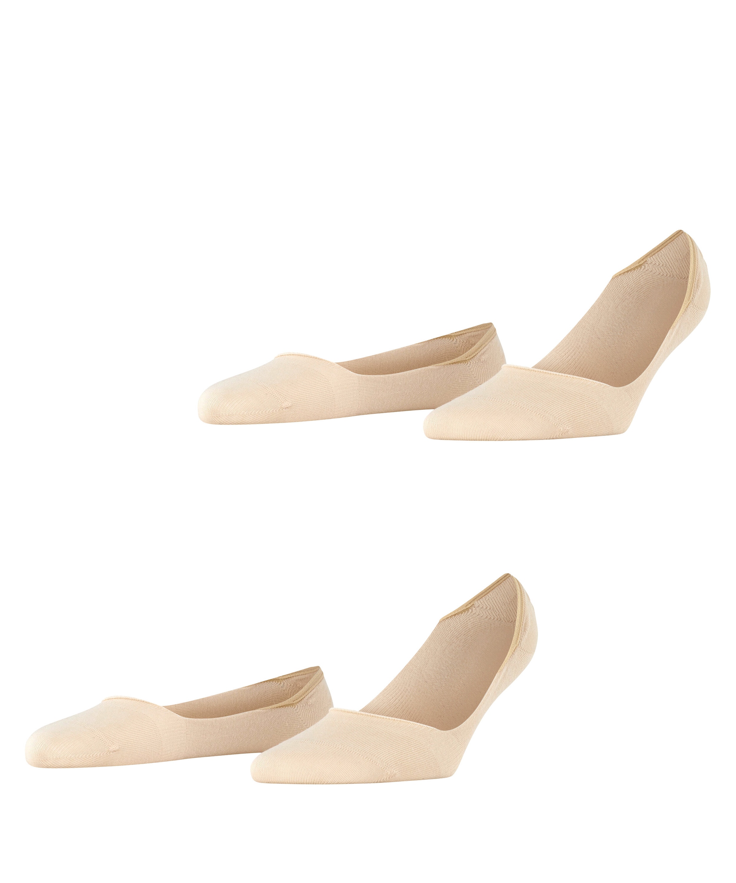 Esprit Füßlinge "Cotton" 2 Paar, elegant, verstärkt und aus weicher Baumwolle, dünn, anti-slip