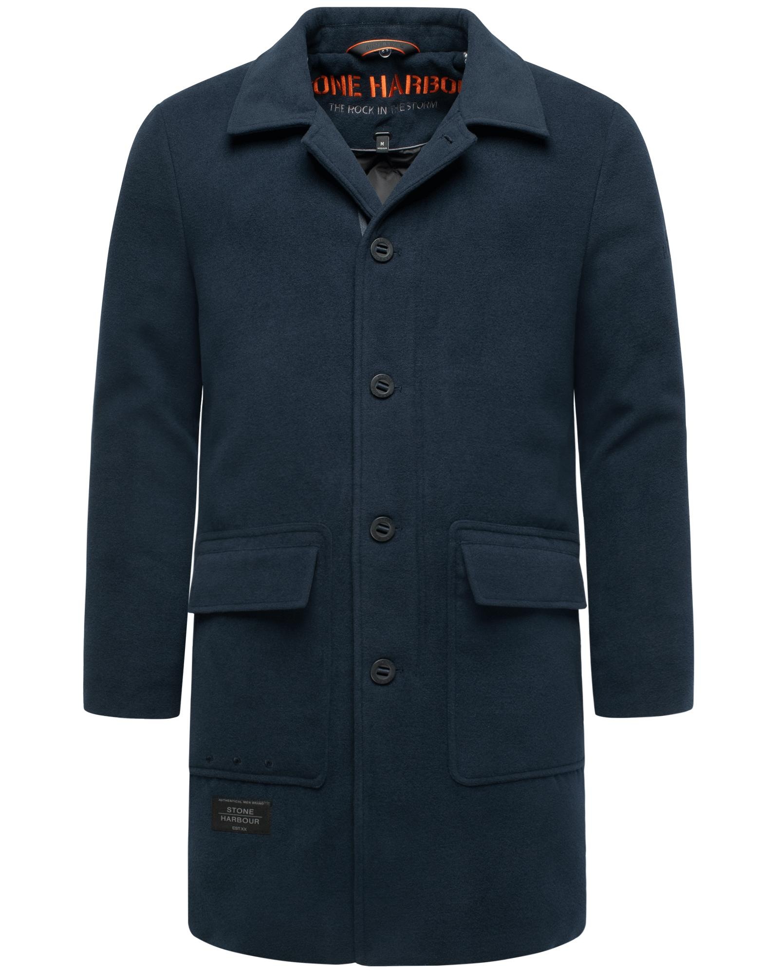 Stone Harbour Thiagoo XX Men Trench Coat Navy M 3