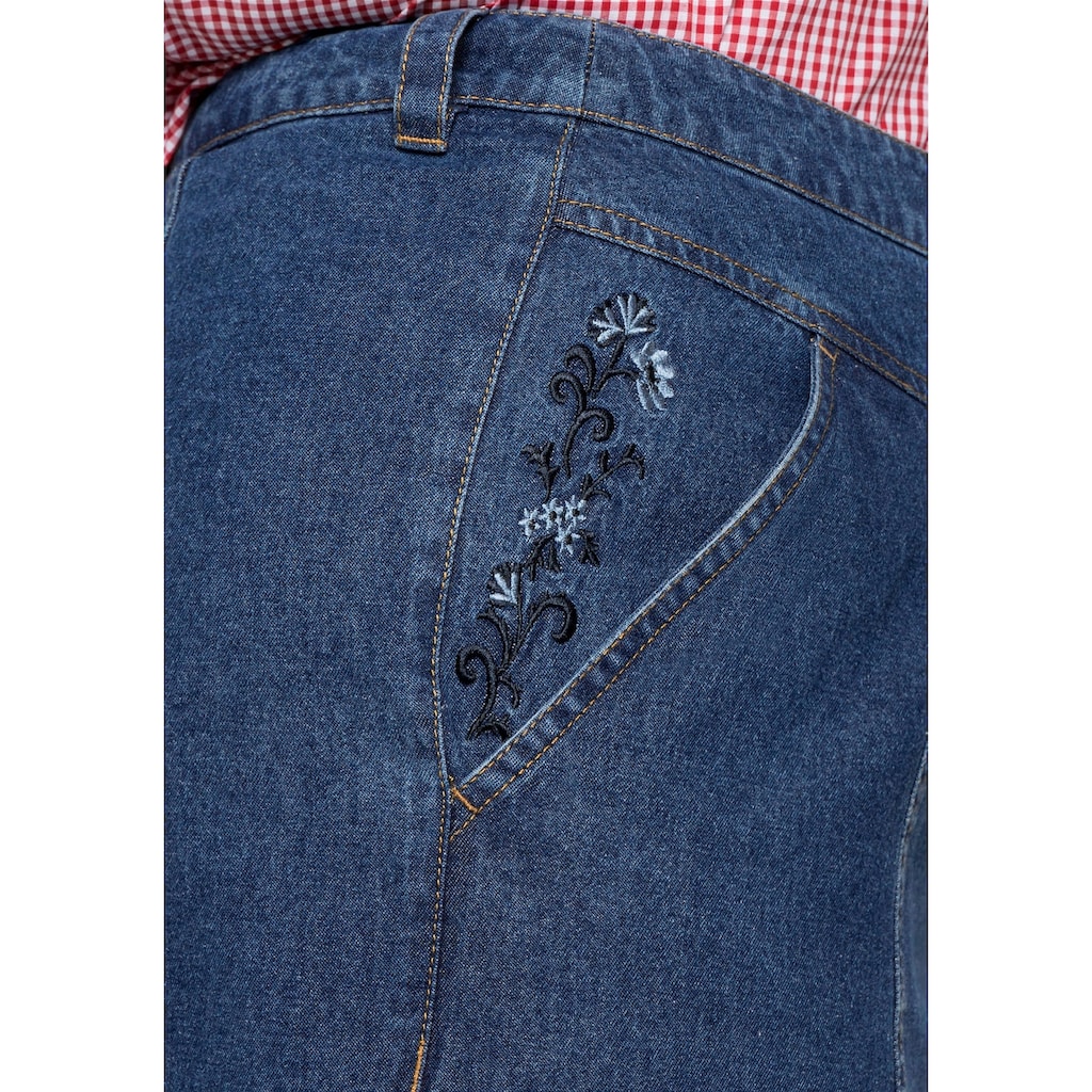 Sheego Jeansrock »Große Größen«, aus weicher Baumwolle, mit hohem Bund