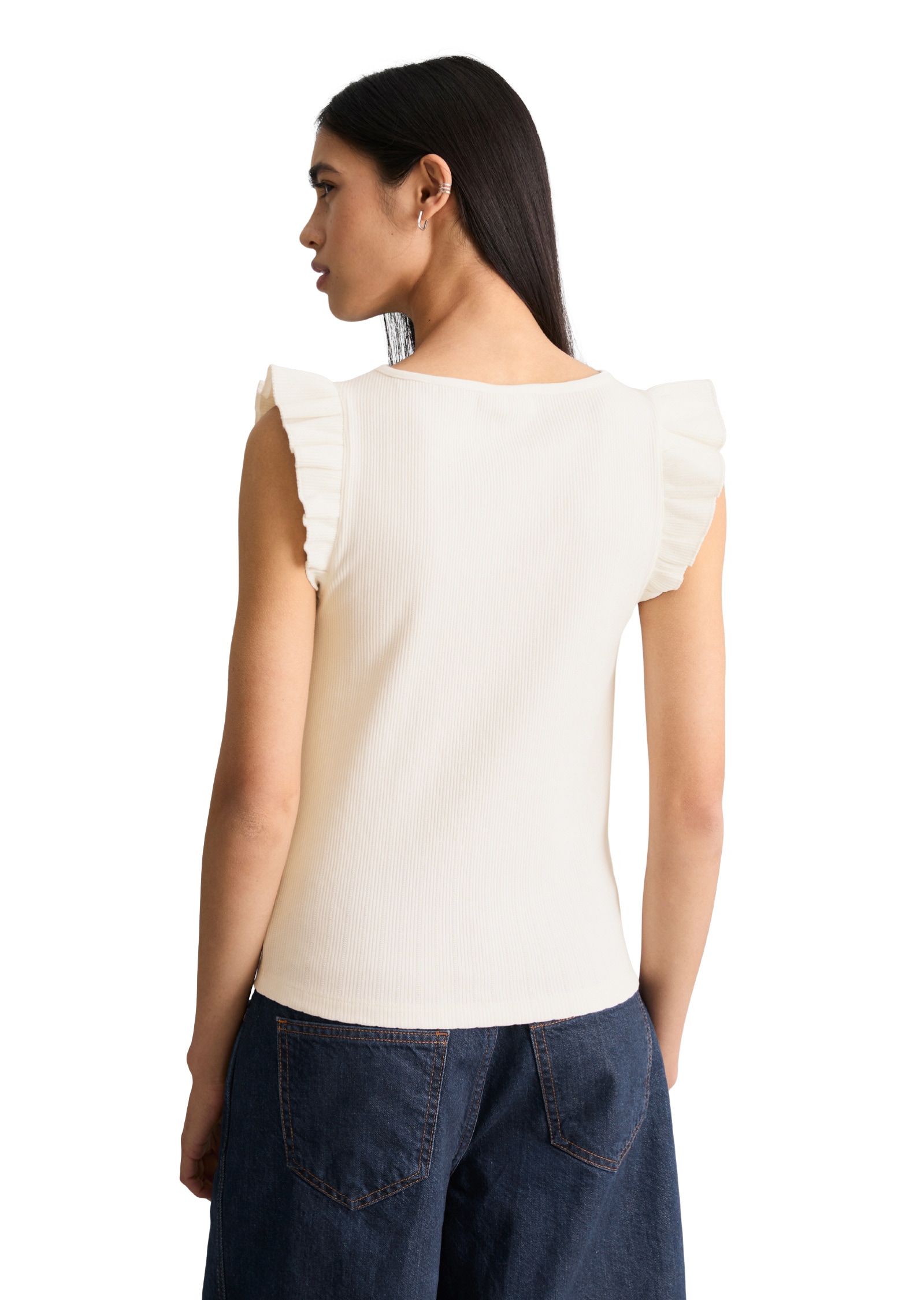 Marc O'Polo DENIM T-Shirt »aus Bio-Baumwolle-Mix«