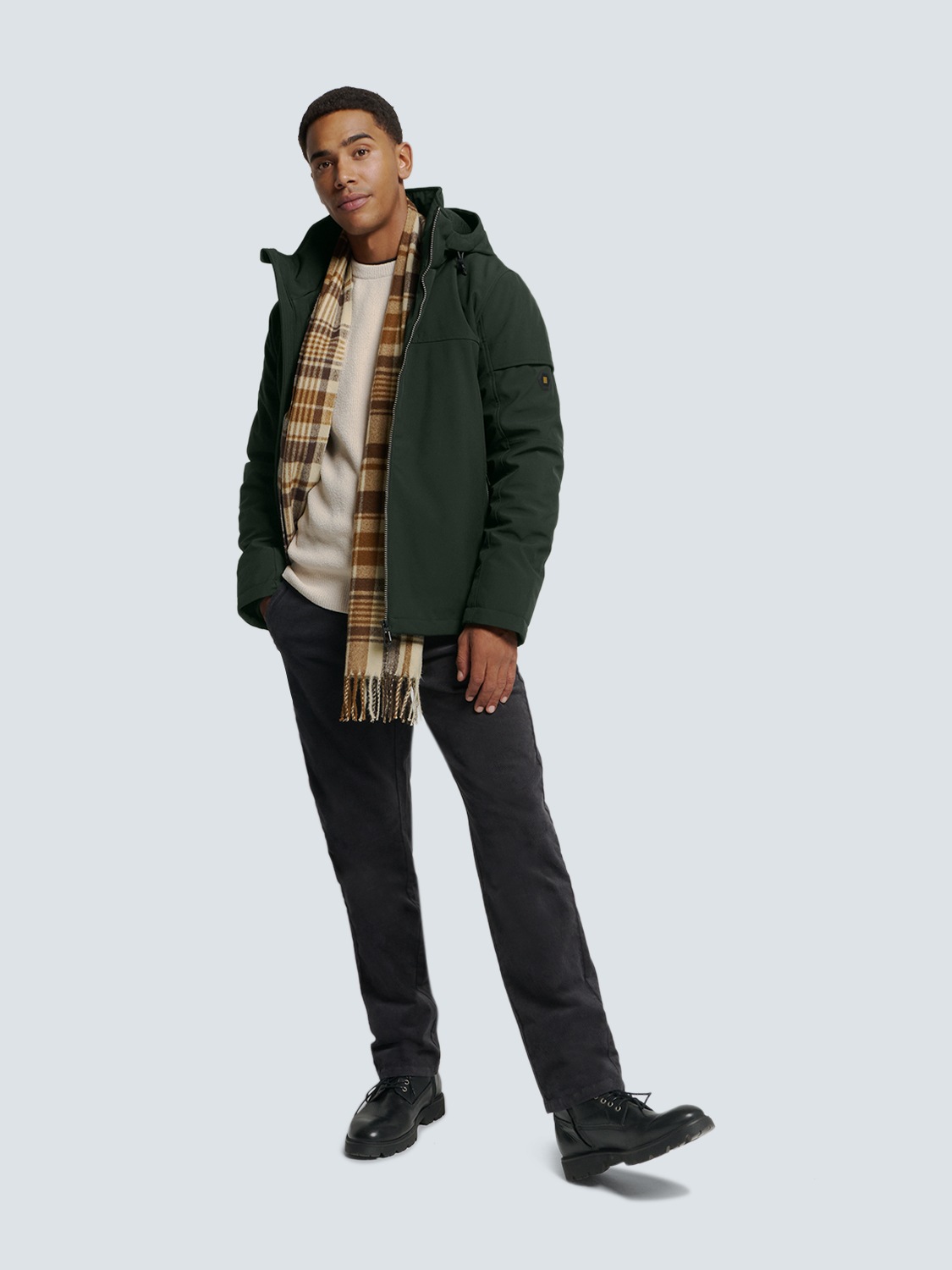 NO EXCESS Softshelljacke »No Excess Softshell-Kapuzenjacke«