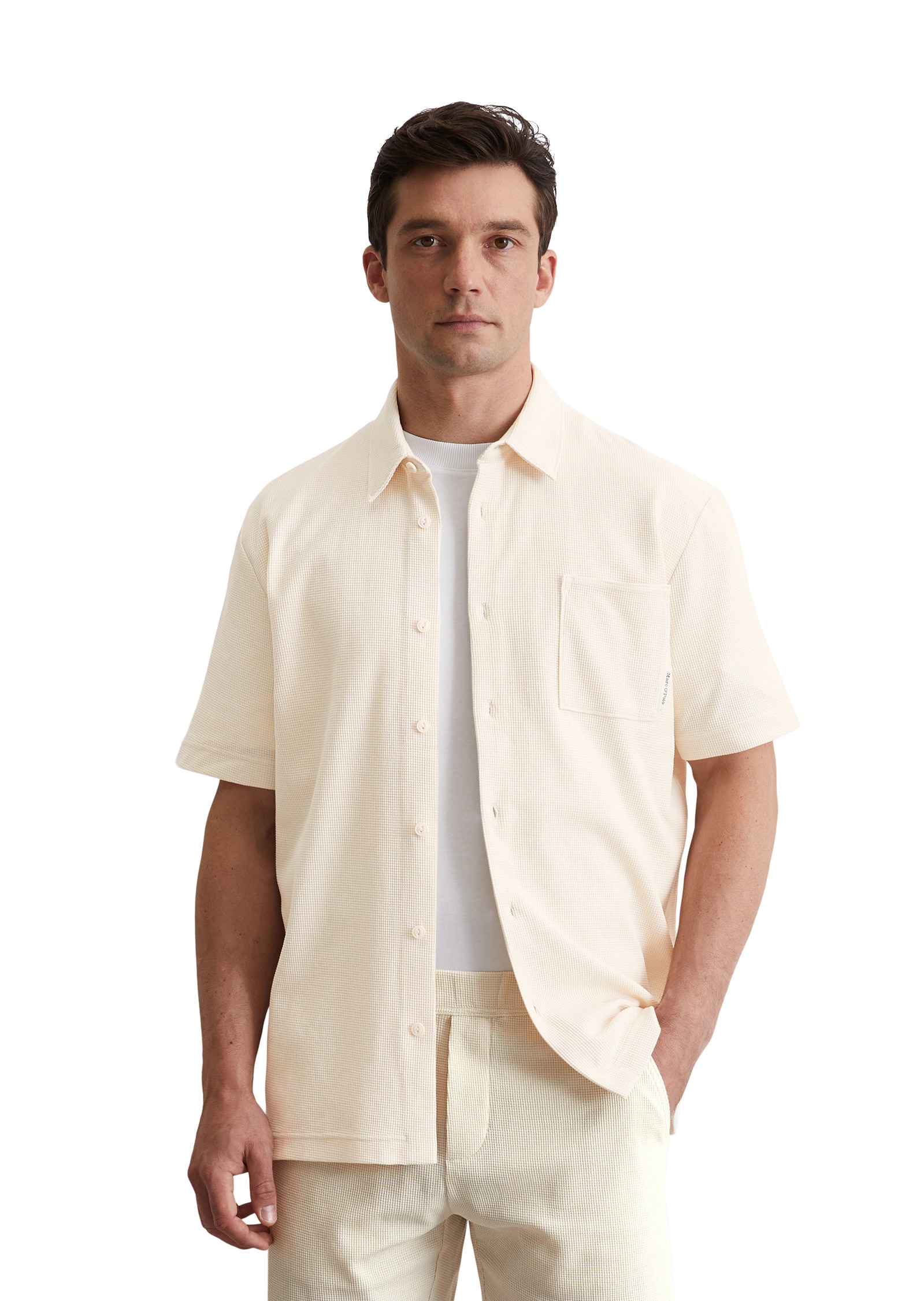 Marc OPolo Poloshirt "mit feiner Waffelstruktur" günstig online kaufen