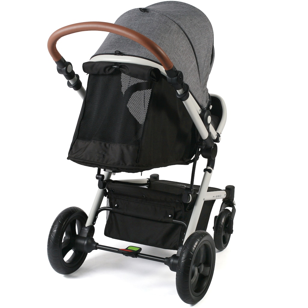 CHIC4BABY Kombi-Kinderwagen »Passo, Melange Grau«, 15 kg, ; Kinderwagen